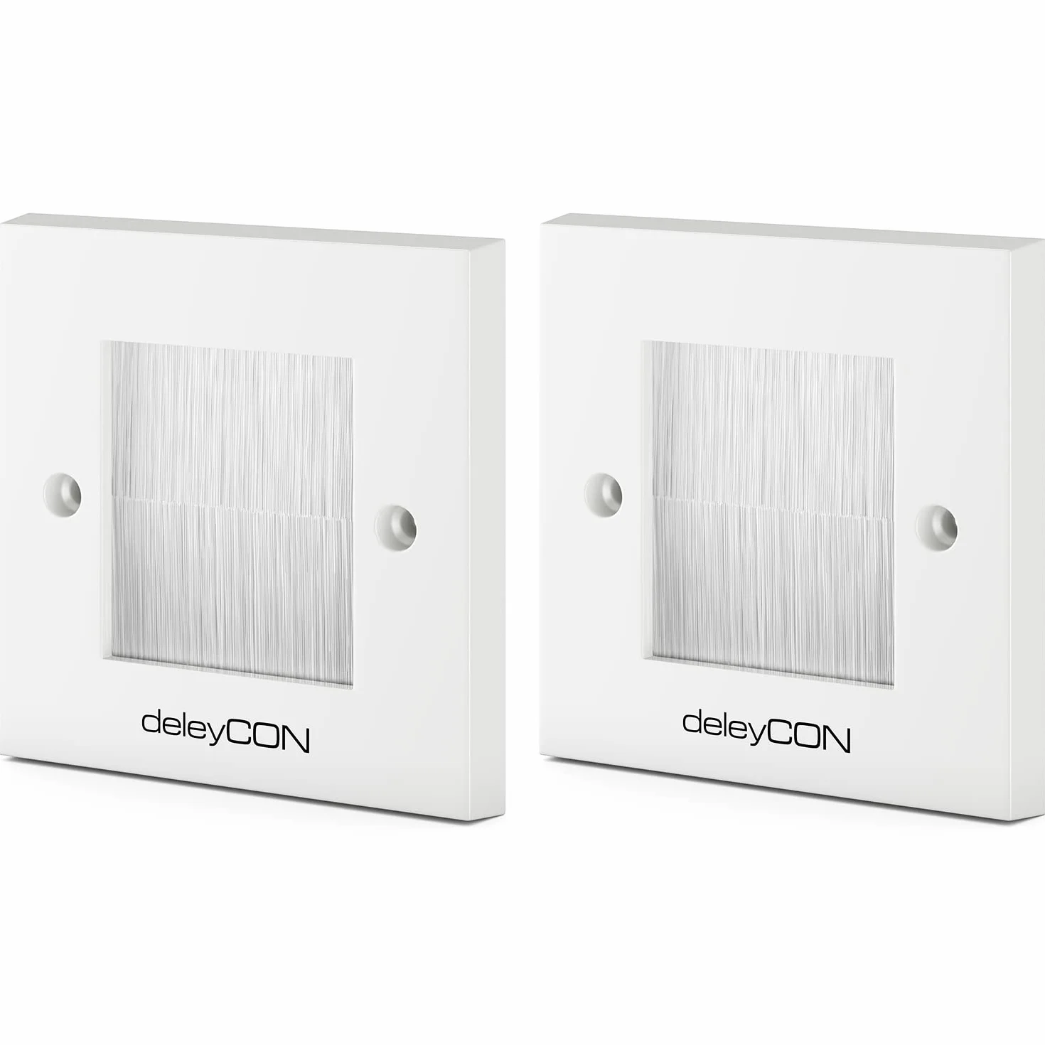 deleyCON 2x Multimedialne Gniazdo Ścienne Płytka do Kabli PC TV Monitor Rzutnik Zestaw