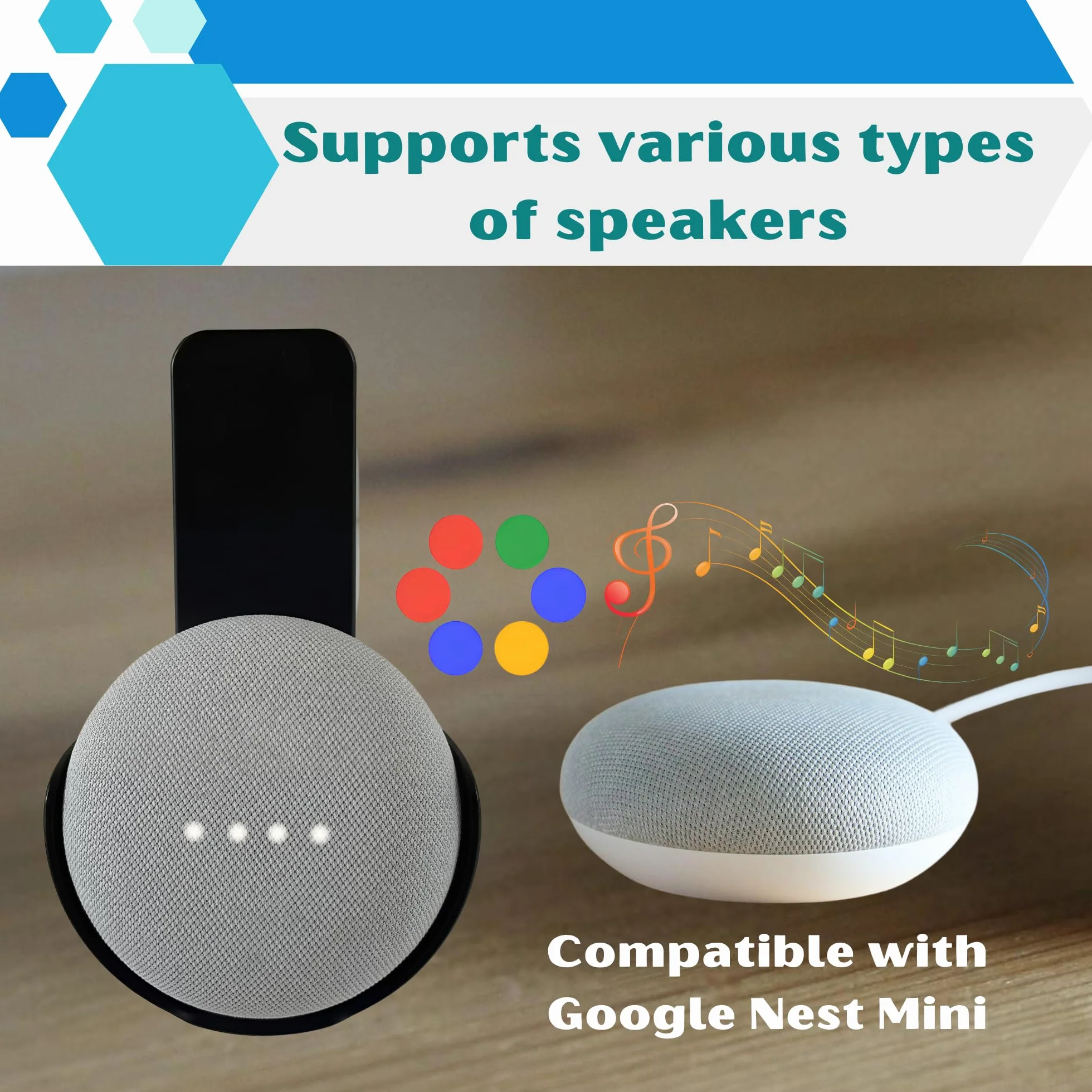 Sintron Smart Home uchwyt ścienny do Google & Pop (czarny)