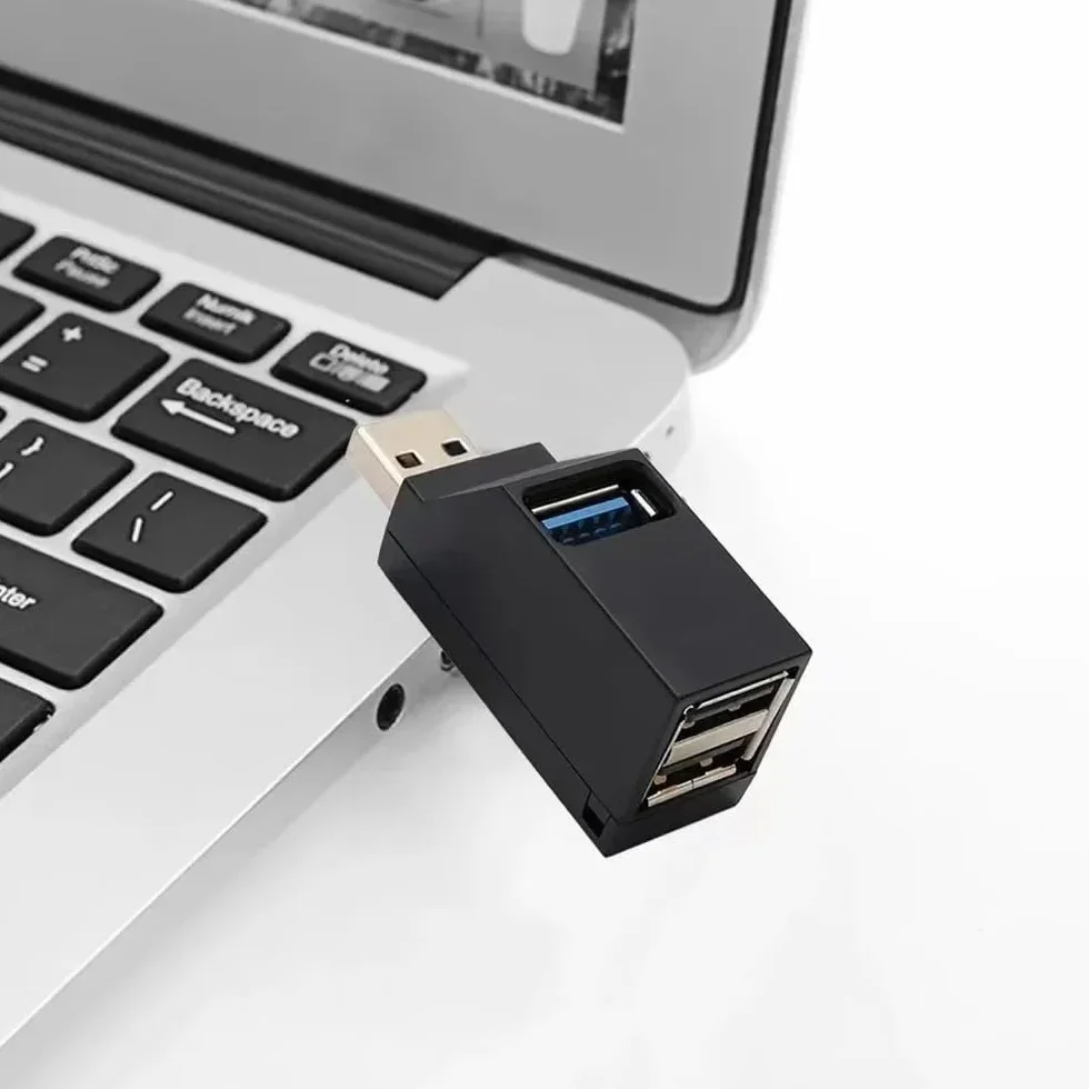 Wieloportowy rozdzielacz koncentratora USB 3.0 do laptopa PC, adapter USB 2.0/3.0 do ładowania dysku U i czytnika kart