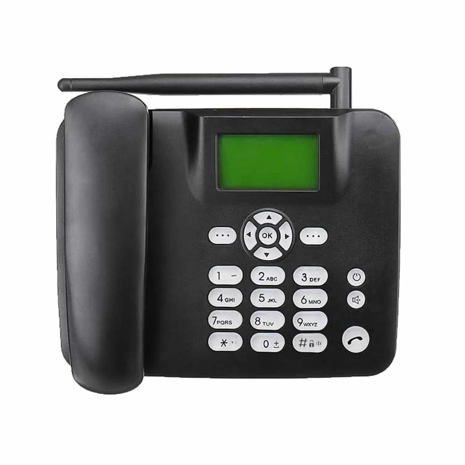 Bezprzewodowy telefon stacjonarny 4G GSM 850/900/1800/1900 MHZ karta SIM bezprzewodowy telefon z anteną radiową budzik funkcja SMS do domu centrum telefonicznego biuro