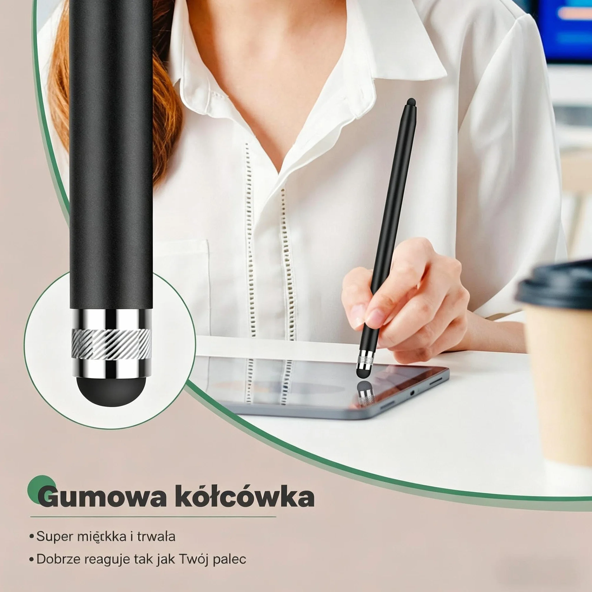 MEKO rysik do iPad, tabletów rysiki do telefonu słuchawka, 2 sztuki, gumowy prysznicowy o tabletu iPhone smartfona ipada Pro Mini, Samsung,Switch,Huawei, Xiaomi, Surface itd, czarny różowe złoto