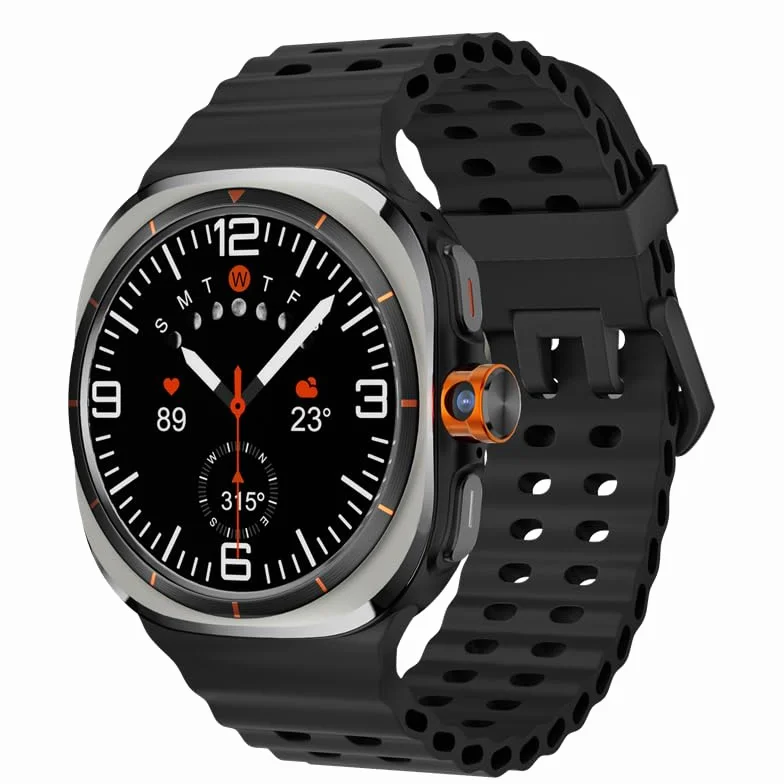 Smartwatch 4G LTE Android zegarek sportowy AMOLED 2,0 cala, IP68, GPS, funkcja telefonu SIM 180°, fitness tracker, wojskowy zegarek na rękę, aplikacje, nawigacja, monitor snu, krokomierz, 900 mAh