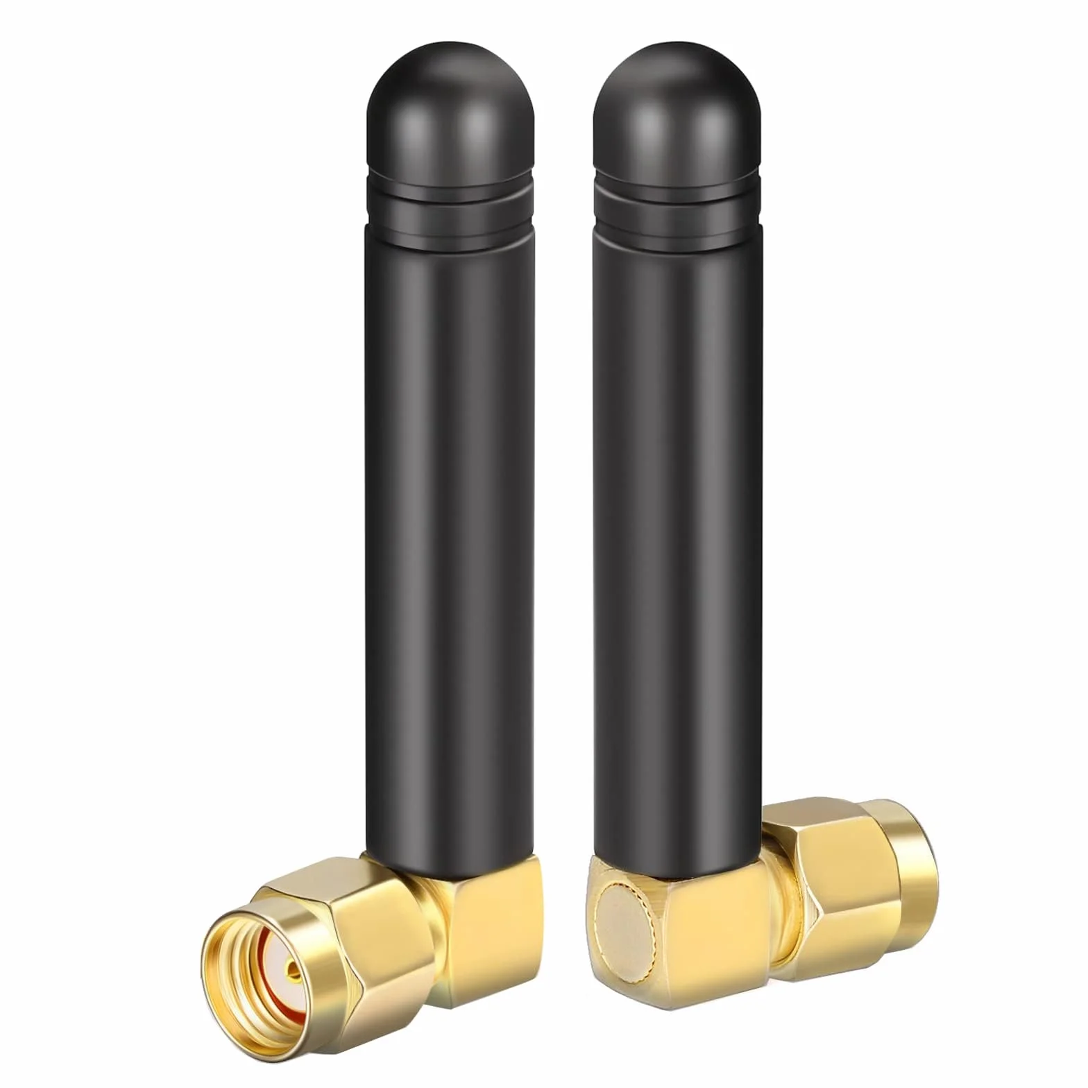 Bingfu Mini Antena WiFi Powietrzna 2.4GHz 5GHz 2dBi Antena MIMO z Prostym Złączem RP-SMA Samce 2-Pack dla Karty Sieciowej Routera WiFi Adaptera USB Monitora Nadzoru Wideo