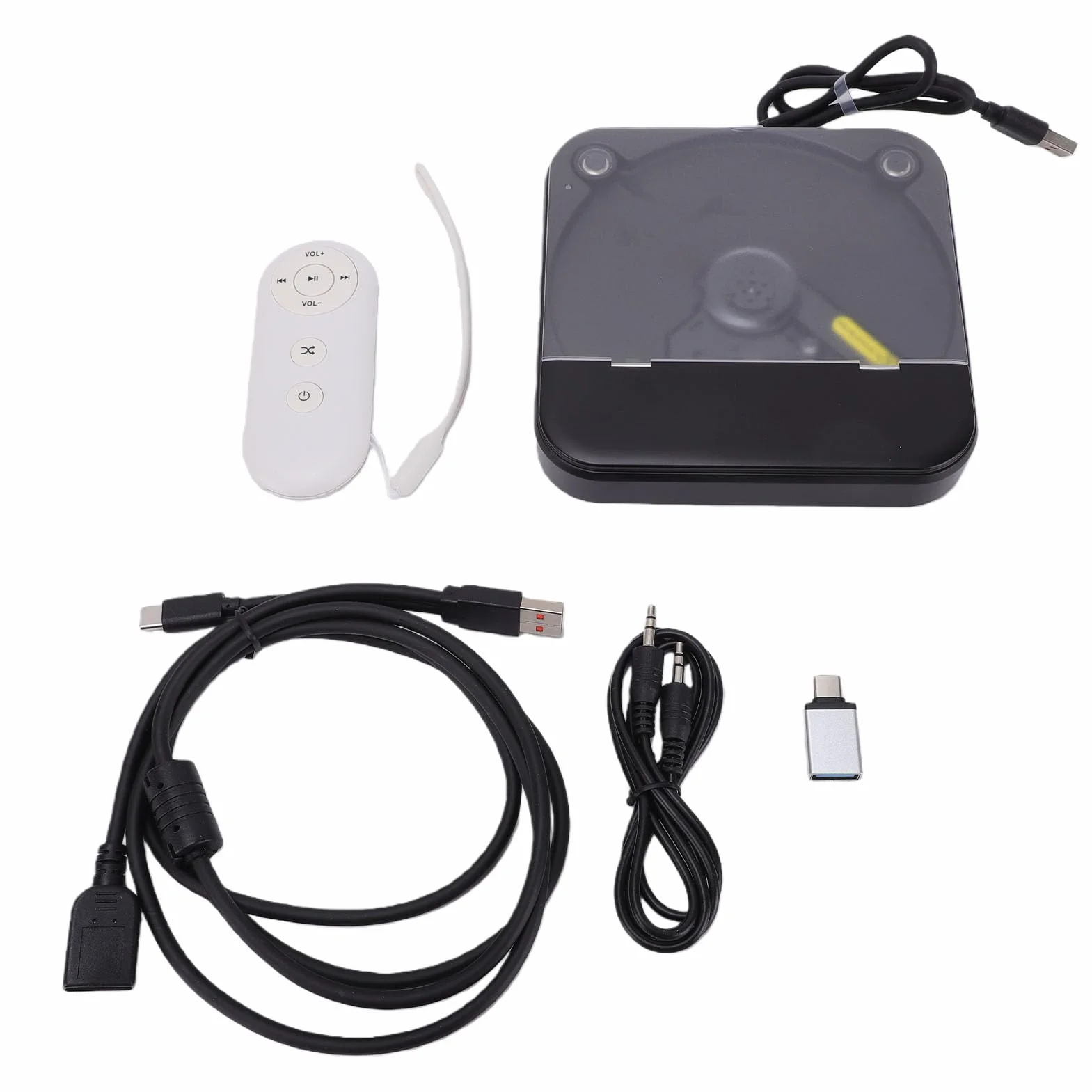 Przenośny Samochodowy Odtwarzacz CD Zewnętrzny Napęd CD USB 3.0 Typu C z funkcją Odtwarzania Anti-Shock do Laptopa Samochodowego Komputer Stacjonarny TV Domowy System Audio
