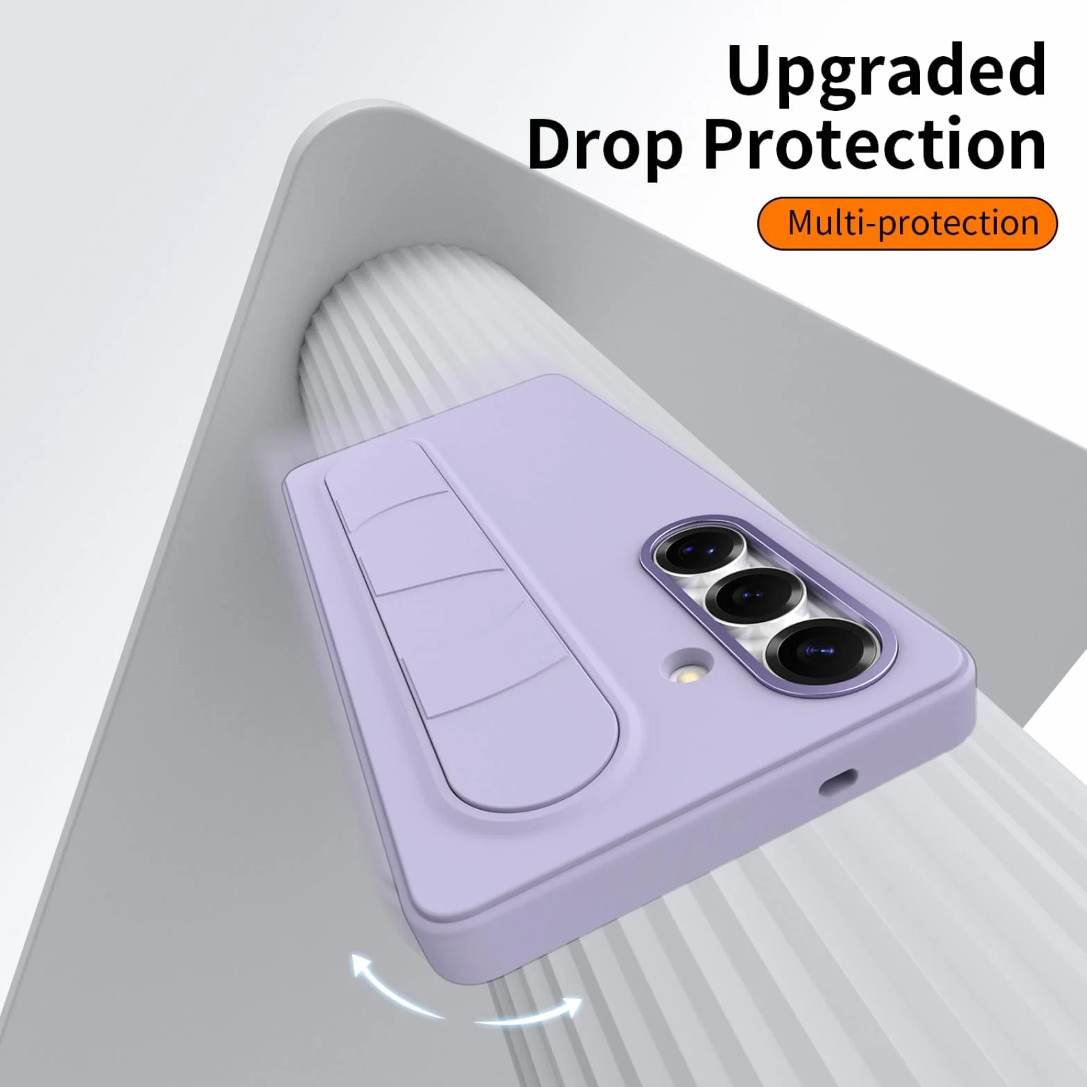 Etui na telefon komórkowy Galaxy S24 + 3 przyciski Smart NFC + stojak na bransoletkę + metalowy aparat, Slim Stand ing Grip Case do Samsung Galaxy S24 (5)