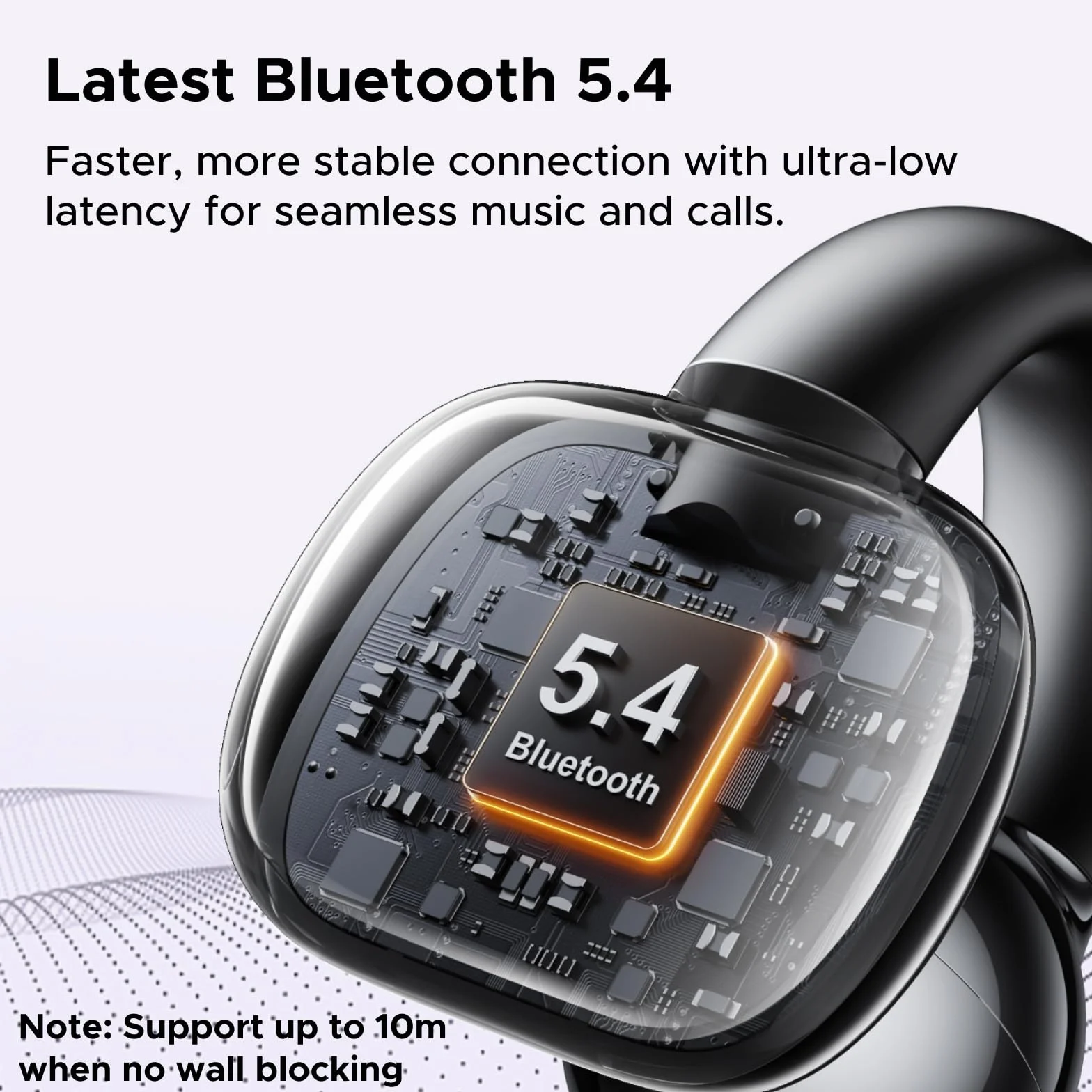UGREEN HiTune S3 Open Ear Słuchawki, Bluetooth tylko 5,2g | Bluetooth z ENC do rozmów, Głęboki bas, 30h odtwarzania, USB-C szybkie ładowanie i IPX5 wodoodporność
