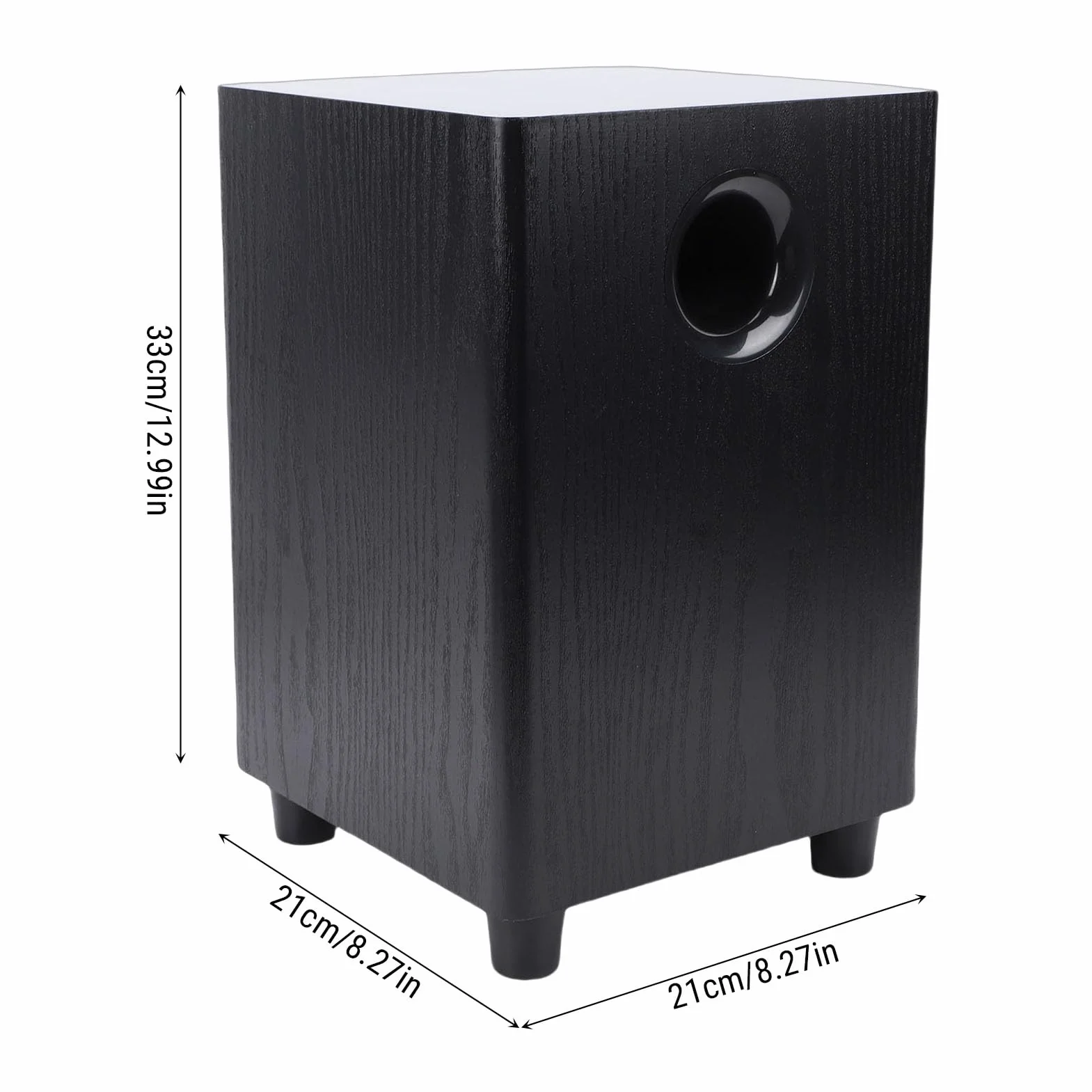 LICAEVEY Głośnik Niskotonowy o Mocy 100 W, 6,5-calowy Pasywny Przetwornik Basowy z obudową MDF, Funkcja Plug and Play do Kina Domowego i Systemów Audio na imprezę