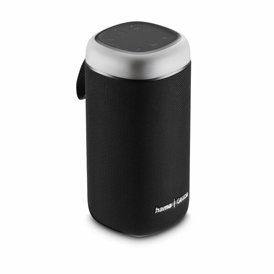 Hama Głośnik Bluetooth, 30 W (wodoodporny IPX4, efekty świetlne LED, 12 godzin pracy na baterii, mały głośnik Bluetooth, muzyka Bluetooth, pudełko na imprezy Bluetooth,