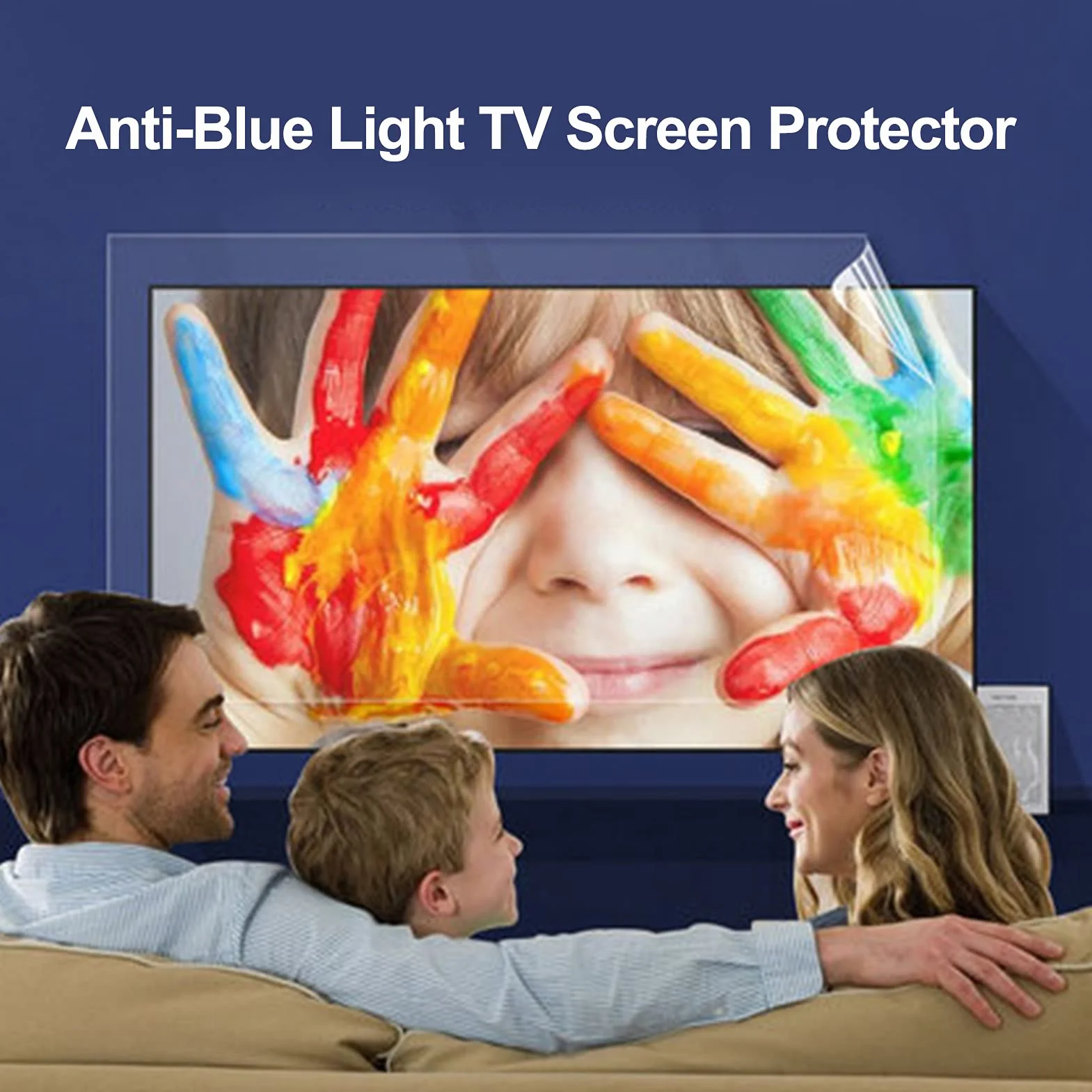 Ochrona ekranu przed oślepianiem, filtr przeciwodblaskowy do ekranu telewizora - bez odcisków palców, do LCD, LED, 4K OLED i QLED HDTV, 75" 1682 * 966