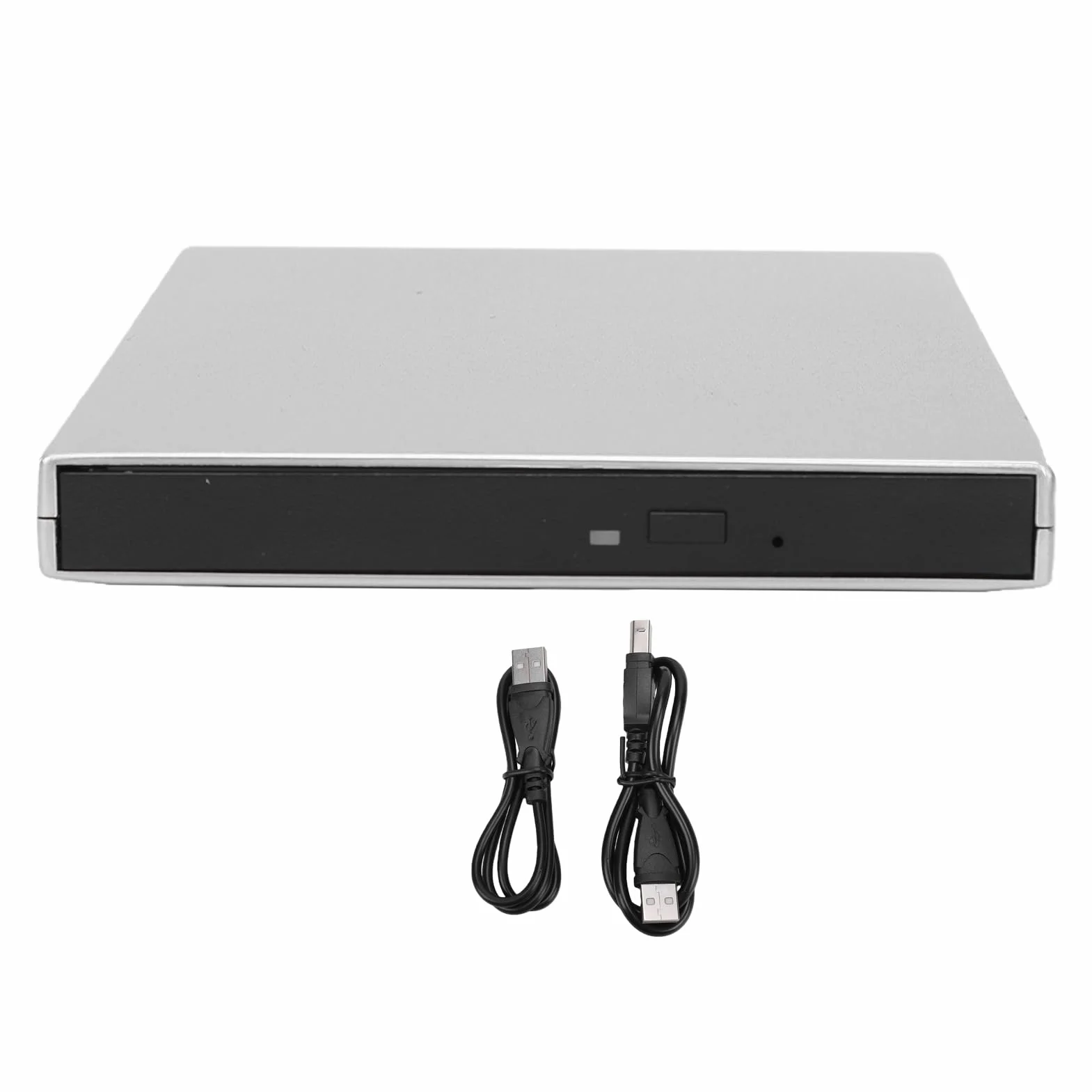 Fockety Zewnętrzny Napęd CD DVD 4K USB do Laptopa Stacjonarnego (BLACK) | Ultra Cienki, Plug & Play, Przenośny Odtwarzacz DVD CD ROM +/RW Odtwarzacz Dysków Optycznych Nagrywarka Czytnik Writer