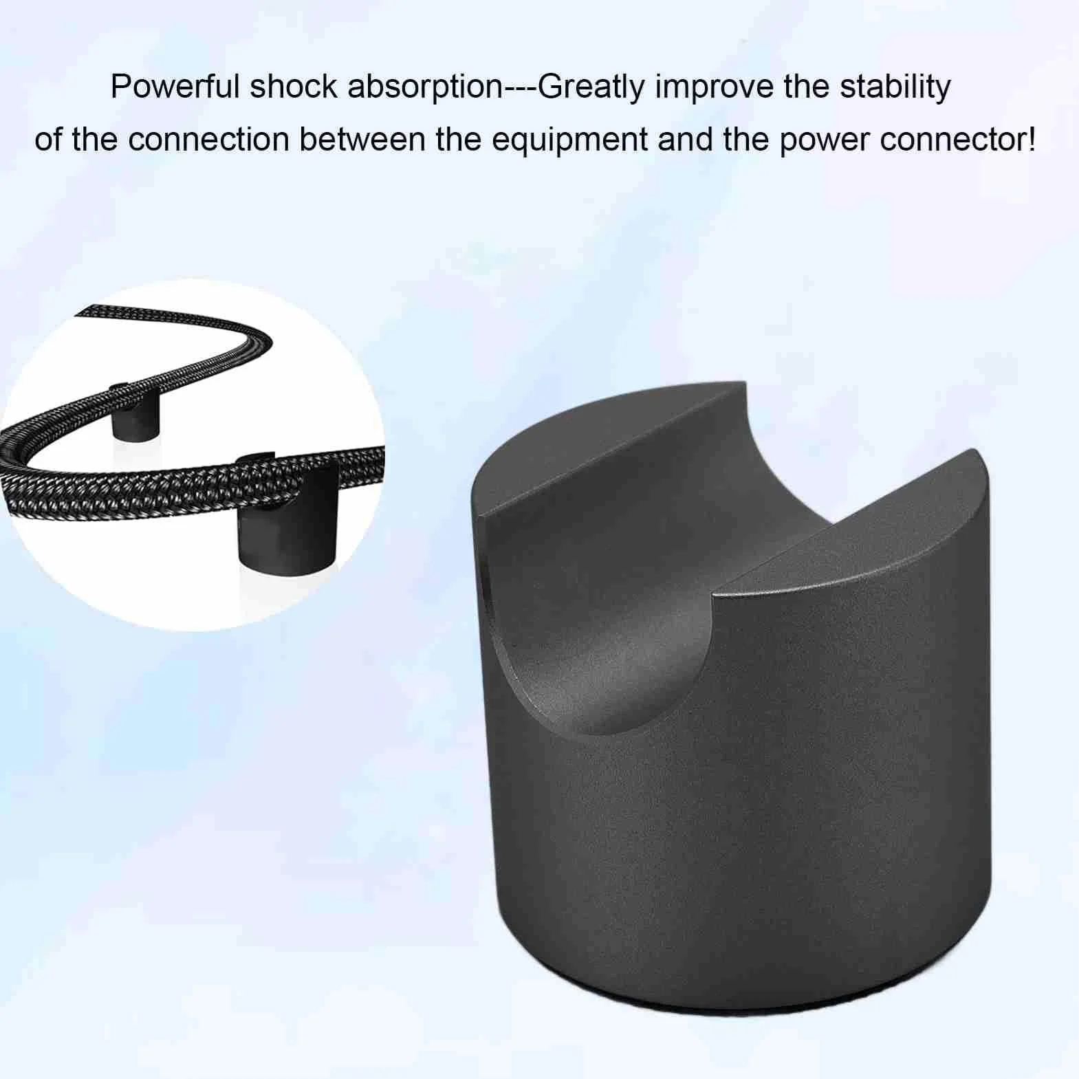 Generic Kabel Głośnikowy Mocy Podstawka Stabilizator Kabla HiFi Wielofunkcyjny Uchwyt na Kabel Pin do Konfiguracji Dźwięku Przestrzennego, Kina Domowego, Amplitunerów AV i Instrumentów 4 szt. (BLACK)