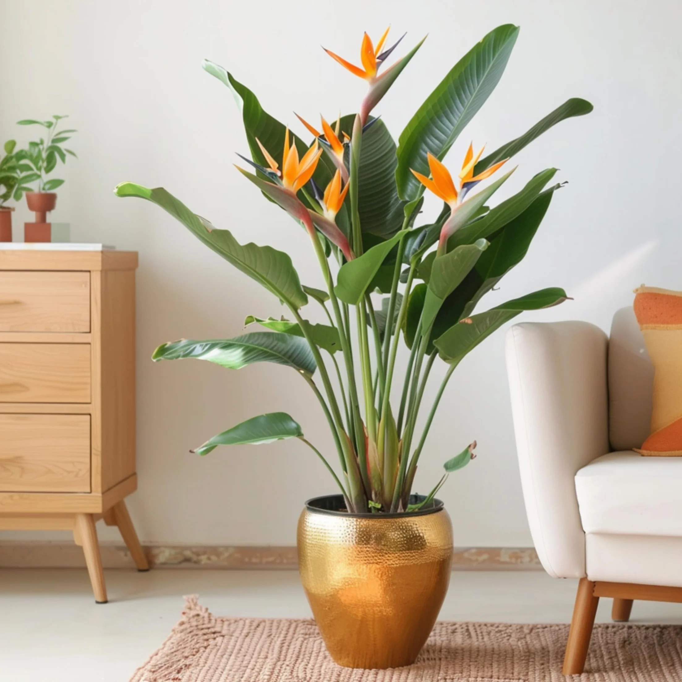 Strelitzia Reginae Rajski Ptak Strelicja Doniczka 27cm Wysokość 80-100cm