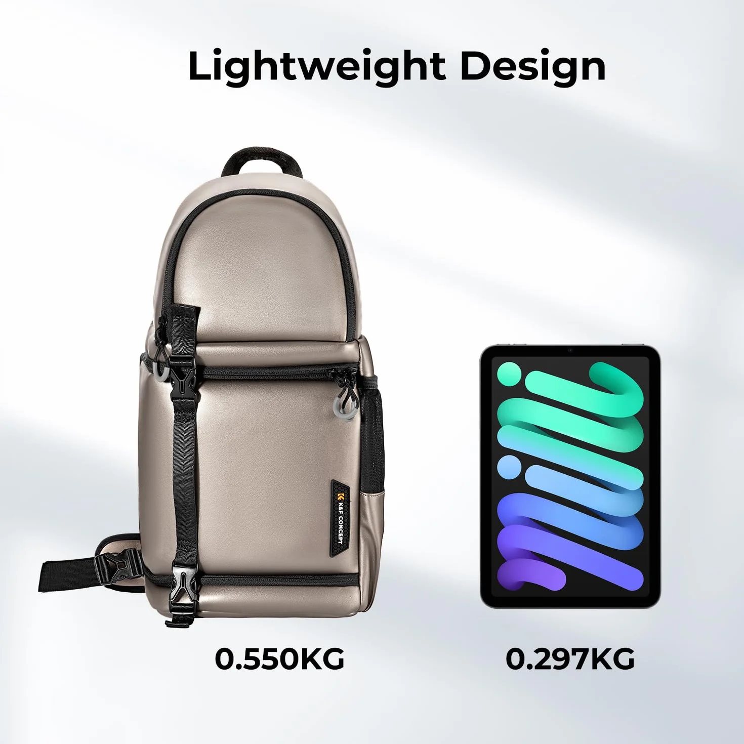 K&F Concept Torba na aparat, torba crossbody, wodoodporny plecak na ramię, DSLR/SLR, etui na aparat bezlusterkowy, torby fotograficzne z uchwytem na statyw kompatybilne z