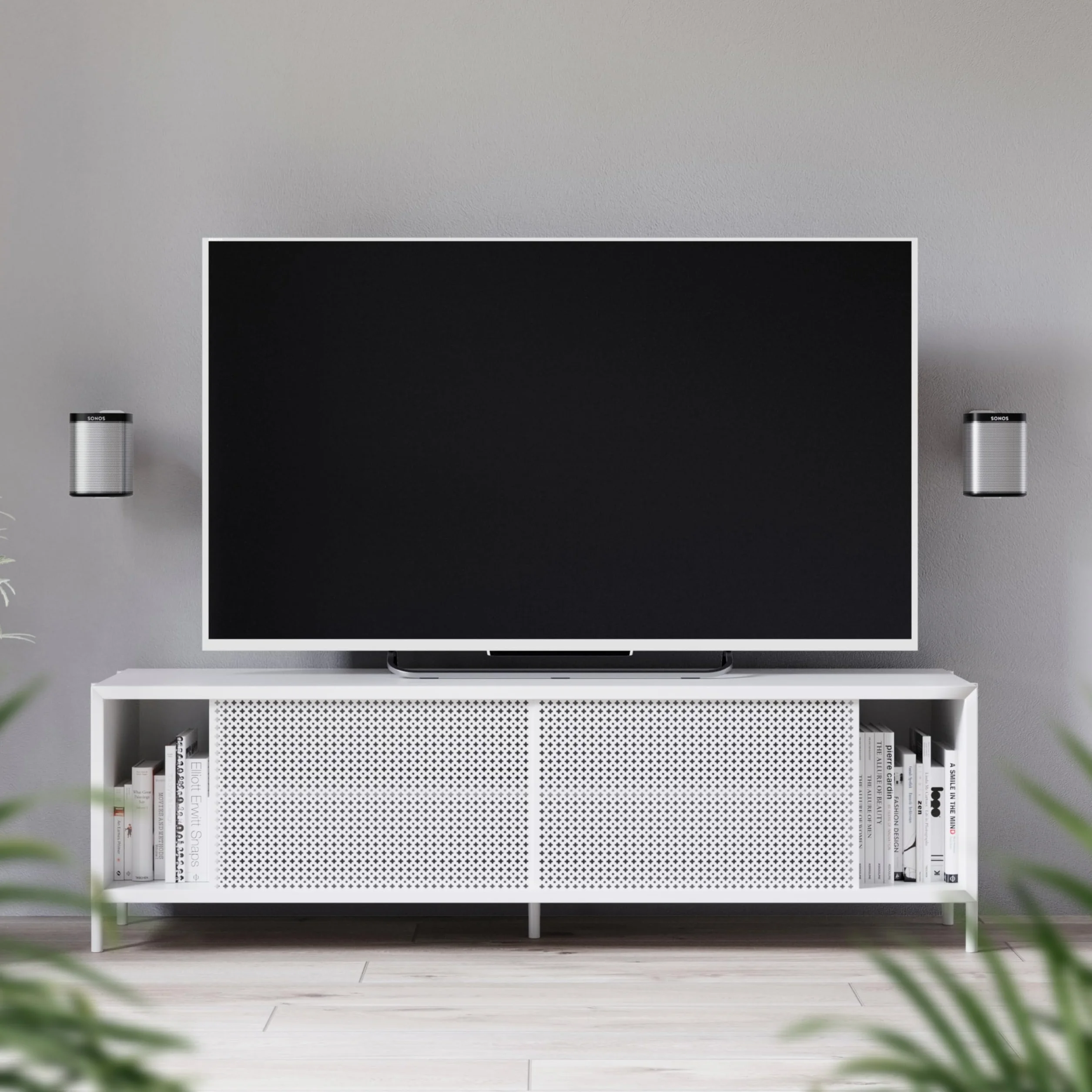 RICOO Uchwyt Ścienny do Głośnika, Kompatybilny z SONOS Play:1™, Uchwyt LH431-W Wychylny, Pochylny, HiFi Audio Boxing, Zawieszenie, Głośnik Ścienny