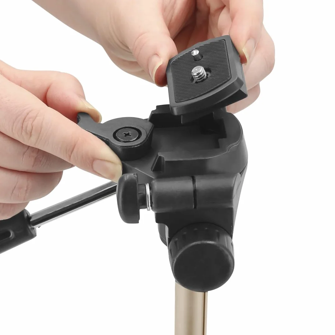 Hama Statyw do aparatu i kamery Star 75 (głowica obrotowa, 42,5-125 cm, tripod, 3 nogi, aluminium) beżowy