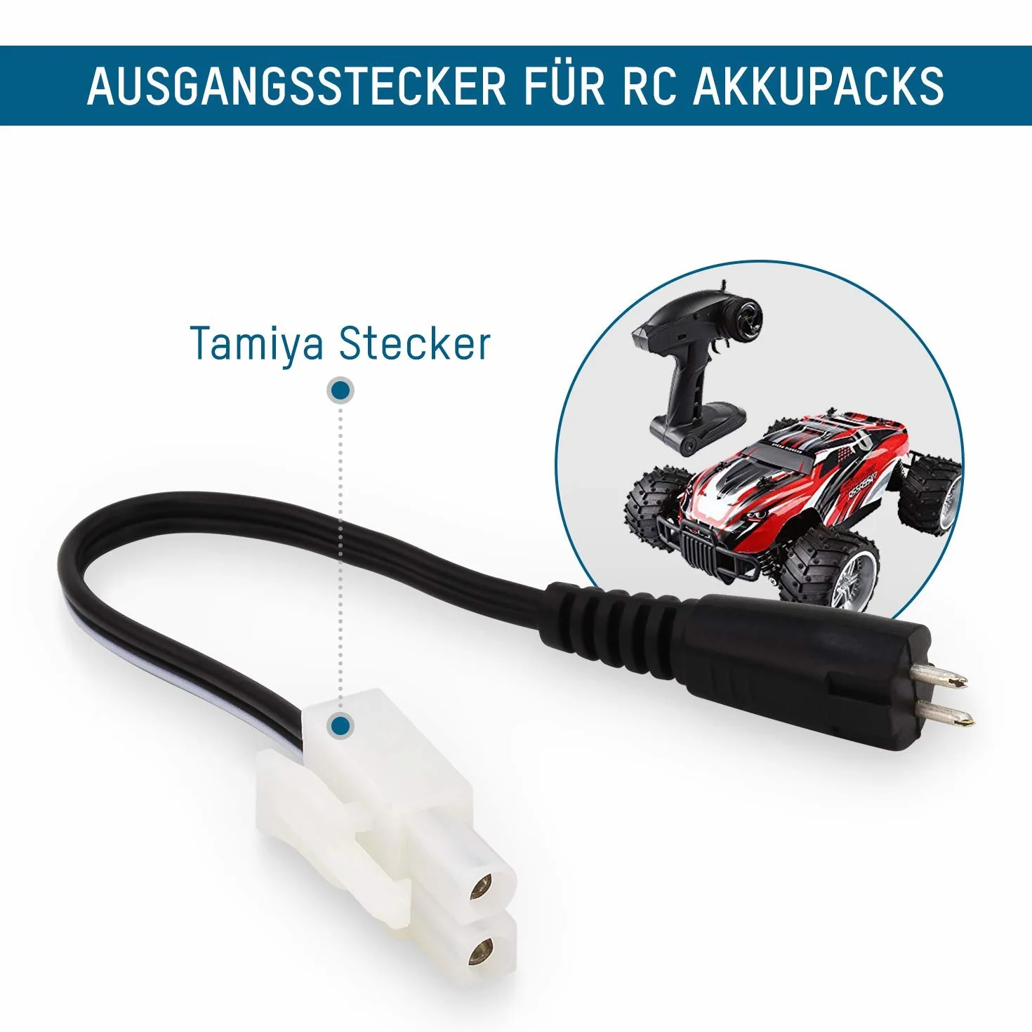 Ansmann Akumulator ACS 48 - ładowarka do akumulatorów 4-8-ogniwowych NiMH Ładowarka RC z 8 gniazdami i adapterem Tamiya do ładowania akumulatorów modelowych, akumulatorów, czarna