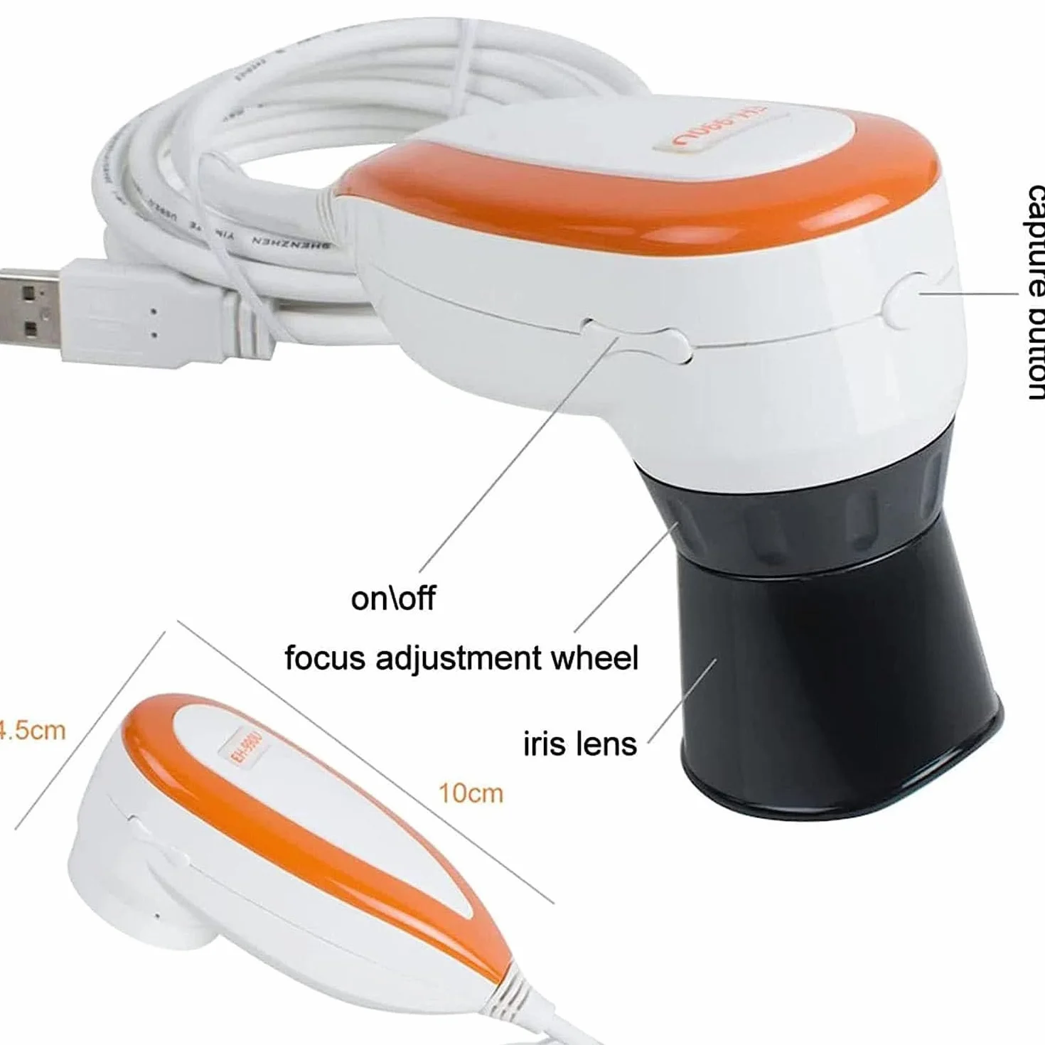 Aparat do analizy tęczówki, 5,0 MP USB z obiektywem 30-krotnym iris i oprogramowaniem do analizy, analizator lewej/prawej lampy do badań irydologicznych
