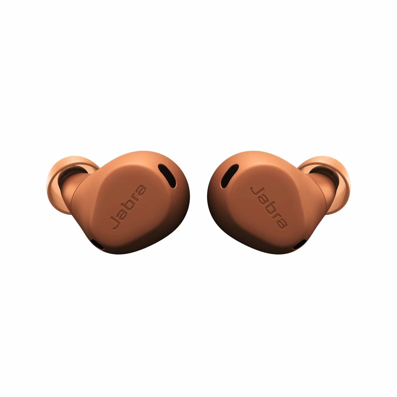 Jabra Elite 8 Active bezprzewodowe słuchawki douszne Bluetooth z adaptacyjną hybrydową aktywną redukcją szumów i 6 wbudowanymi mikrofonami, odporne na wodę i pot - karmel