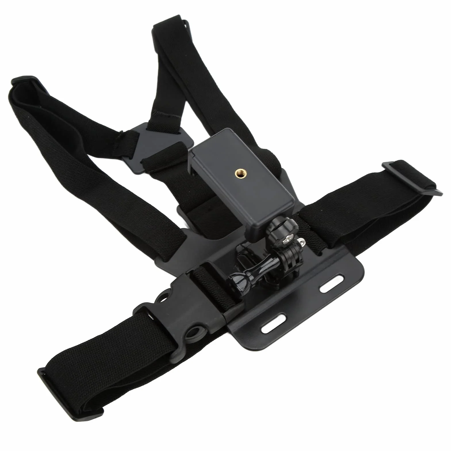 Telefon Komórkowy Selfie Chest Mount, Regulowany Uchwyt na Telefon Komórkowy Pasek Uprzęży, Selfie Chest Mount Strap Adapter Pasa Kompatybilny z Większością Smartfonów