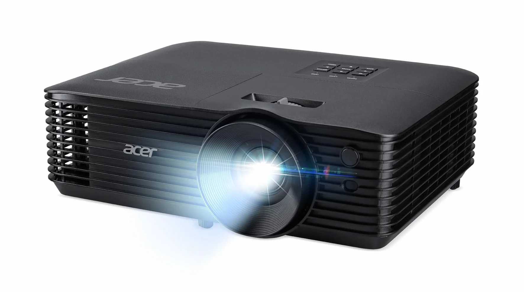 Acer X1328AF DLP projektor HD (1280 x 800 pikseli) 5000 ANSI lumenów, kontrast 20 000:1, 3D, Keystone, 1 x głośnik 3 W, HDMI, czarny, kino domowe