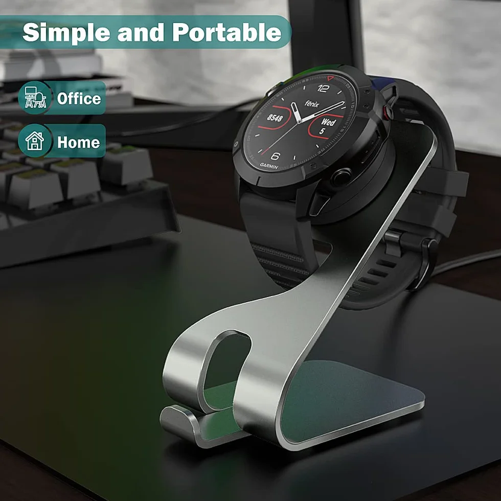 TUSITA Ładowarka Stacje Dokujące Kompatybilny z Garmin Fenix 7 7S 7X 6 6S 6X Pro 5S 5X Plus,Epix 2,Forerunner 945 45S 245,Instinct,Vivoactive 3 4S,Charging Dock for Vivomove 3S,Venu 2 Sq,Approach S60