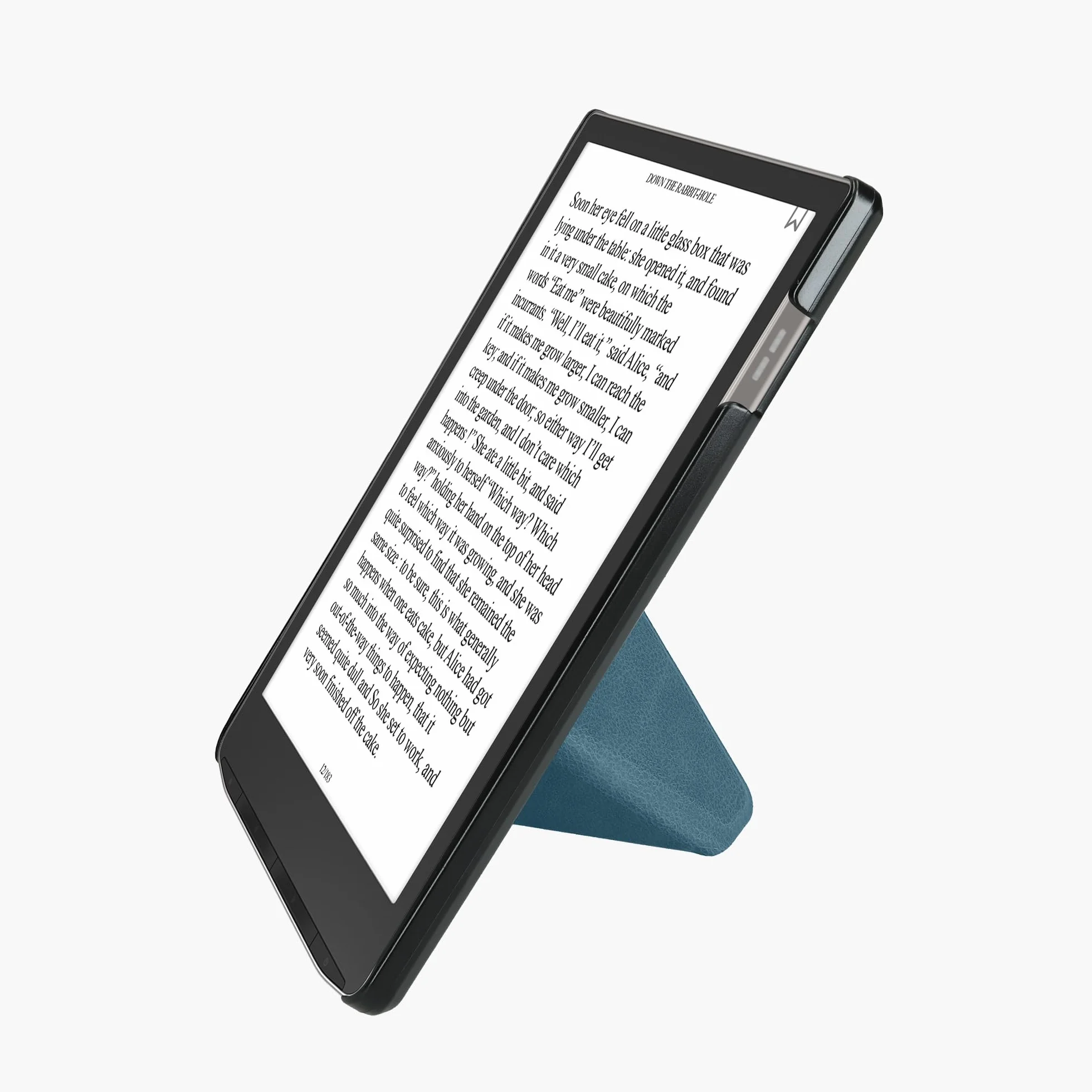 kwmobile Etui Kompatybilne z Pocketbook InkPad 4 / Color 3 / Color 2 / Vivlio InkPad 4 / InkPad Color 3 Etui - Magnetyczne Etui z Klapką na Tablet eReader Skóra syntetyczna - Petrol