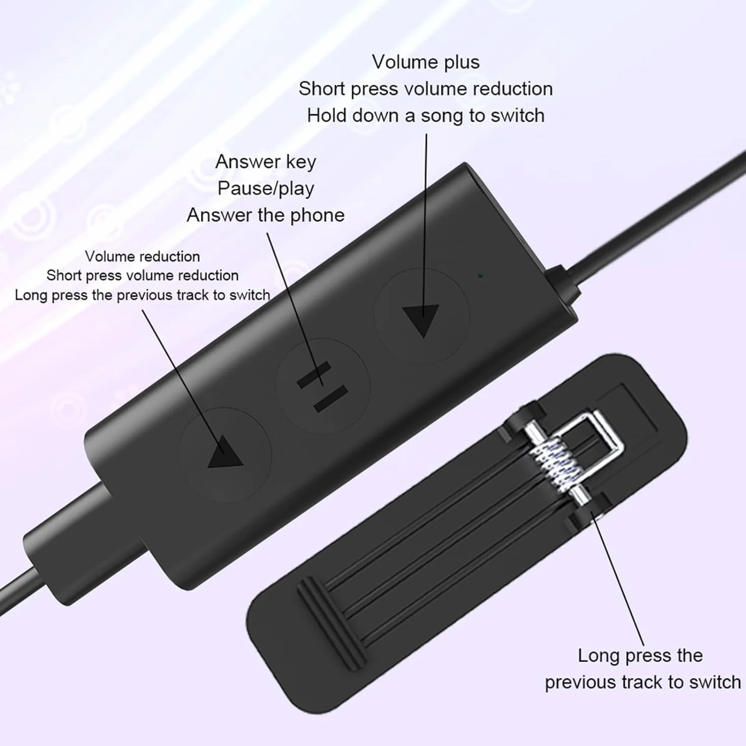 3,5 mm/typ C, przewodowe słuchawki z przewodem kostnym, otwarte słuchawki z mikrofonem, IP68, odporne na pot, do biegania, jazdy na rowerze, treningu, wędrówek, siłowni