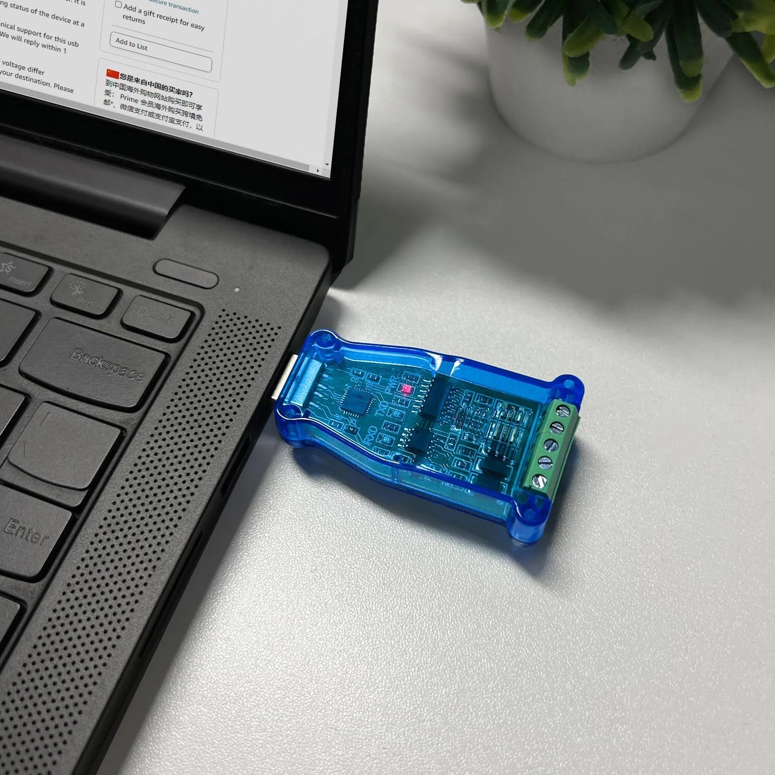 DSD TECH SH-U10 Konwerter USB na RS485 dla Modbus