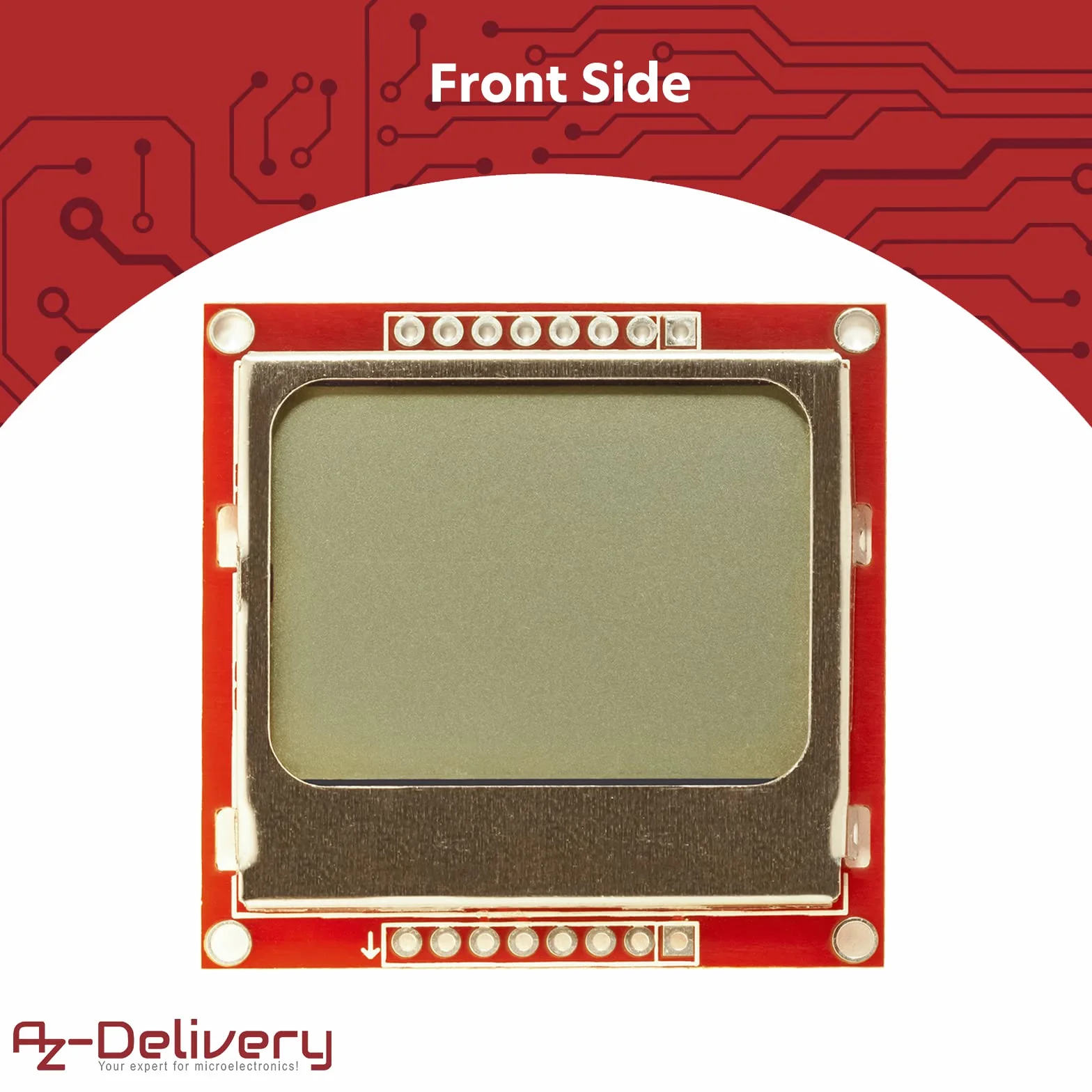 AZDelivery 3 x 84x48 pikseli wyświetlacz LCD z białym podświetleniem i czarne znaki kompatybilne z Arduino, Joystick PS2 Gamepad w tym E-Book!