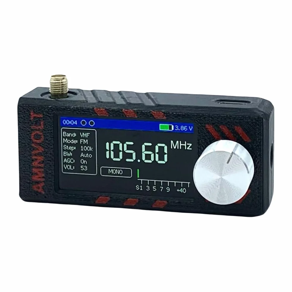 SI4732 Przenośne mini radio 0,5-108 MHz z długą żywotnością baterii i zaawansowanymi funkcjami radia
