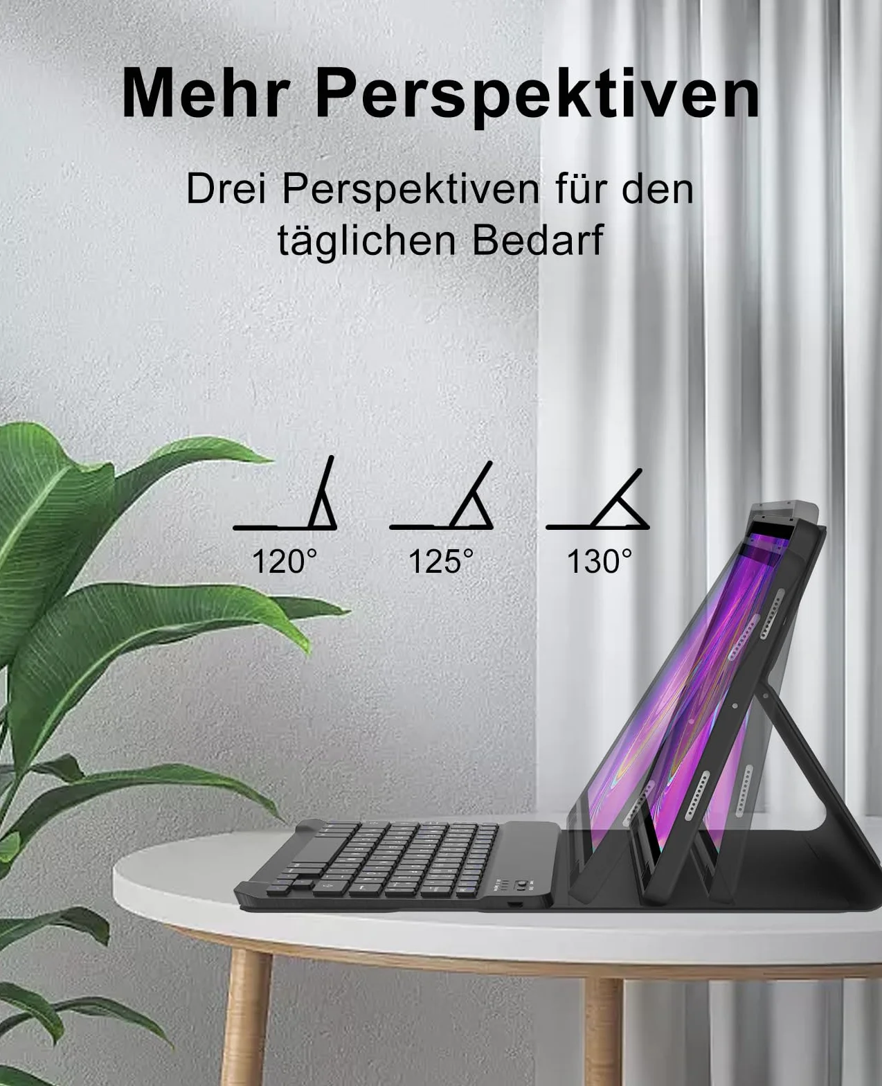 SENGBIRCH Etui na klawiaturę do Samsung Galaxy Tab A9 Plus 11" 2023 - QWERTZ niemiecka klawiatura zdejmowana Bluetooth bezprzewodowa klawiatura do Galaxy Tab A9+ 11'' 2023 (SM-X210/X216/X218), czarne