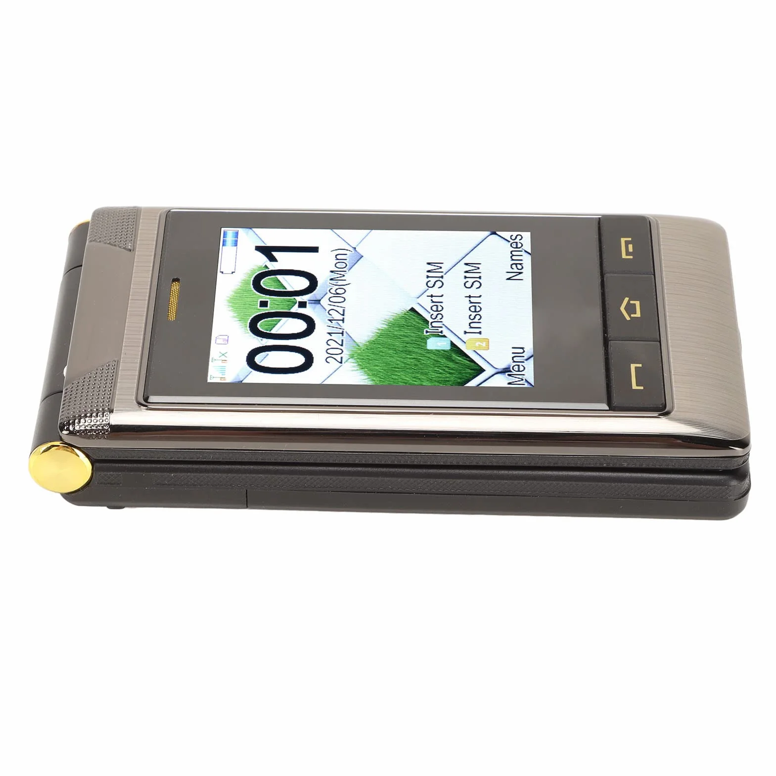 Senior Flip Phone, Duży Przycisk Telefonu Komórkowego Dual Screen Mobile Flip Phone 3.0 Calowy Ekran Dotykowy Pisma Ręcznego, Dual SIM, 5900mAh 1.3 MP