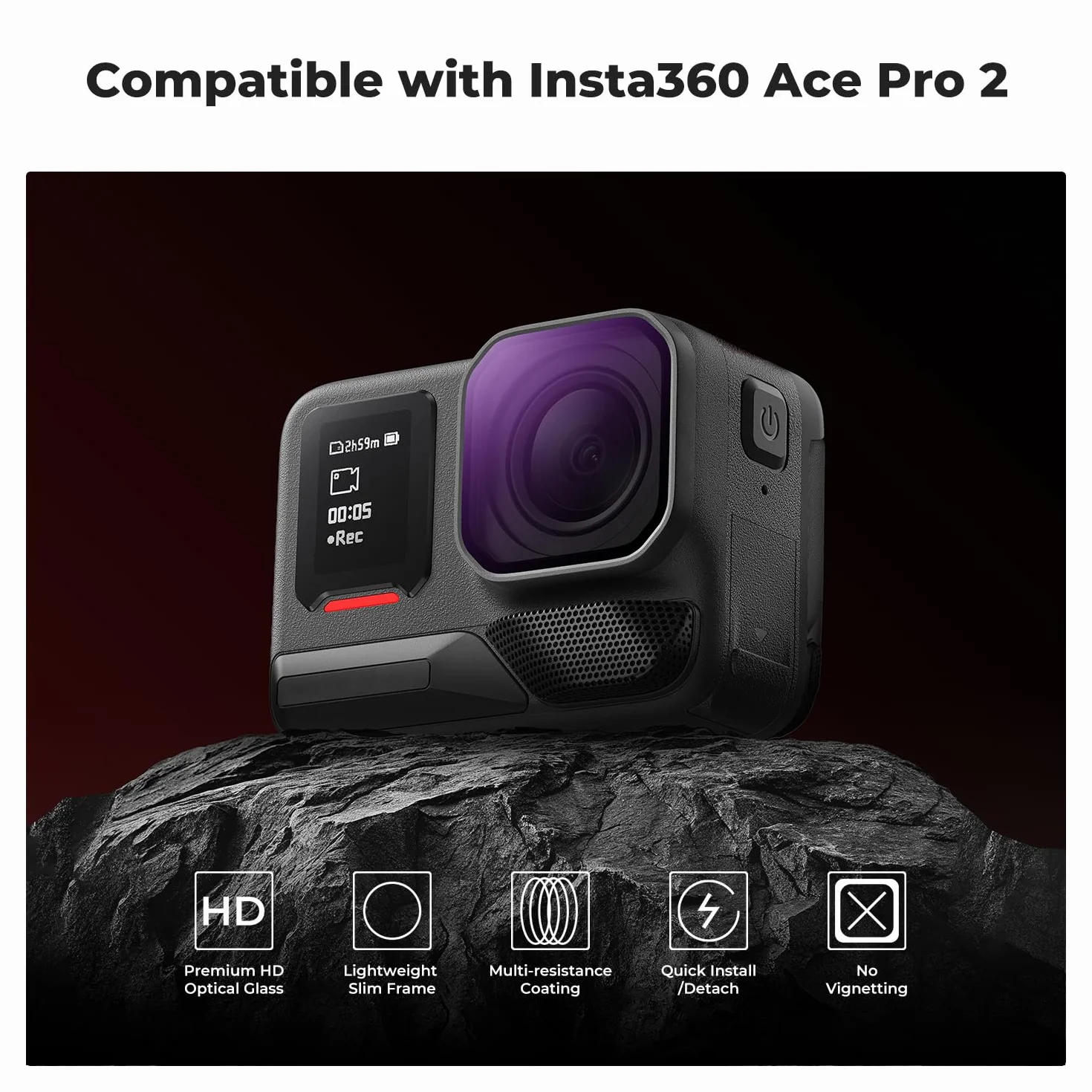 K&F Concept Upgrade 4-pak ND&PL zestaw filtrów 2 w 1 kompatybilny z Insta360 Ace Pro 2