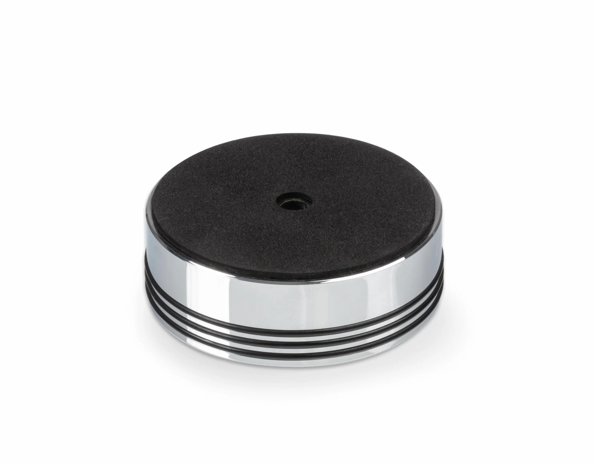 Pro-Ject Record Puck RS, masywny ciężar płyty z mosiądzu do gramofonów High End, 1030 g (chrom)