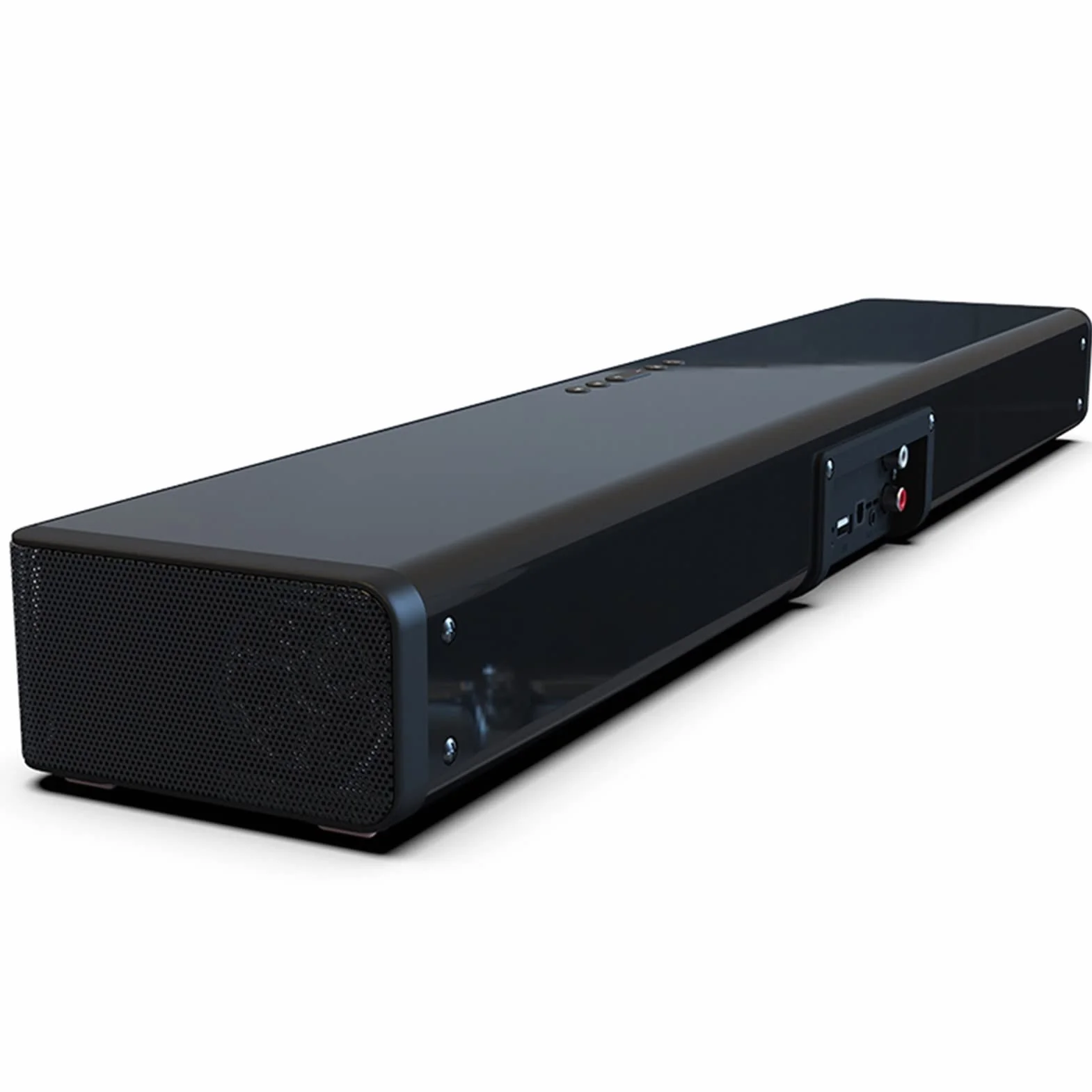 Soundbar kolumnowy głośnik bezprzewodowy kompatybilny z Bluetooth TV Soundbar Home Theatre soundbar TF zegar RCA ekran wyświetlacza bezprzewodowego ładowania głośnik