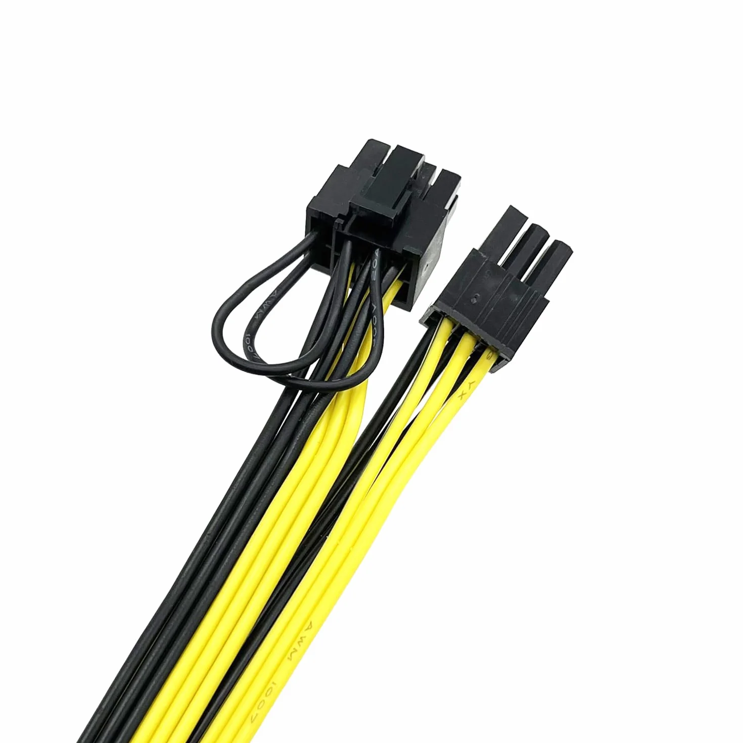 6 x 6-pinowy PCI-E do 8-pinowy (6+2) PCI-E (męski na męski) kabel zasilający GPU (50 cm) nie zawiera karty