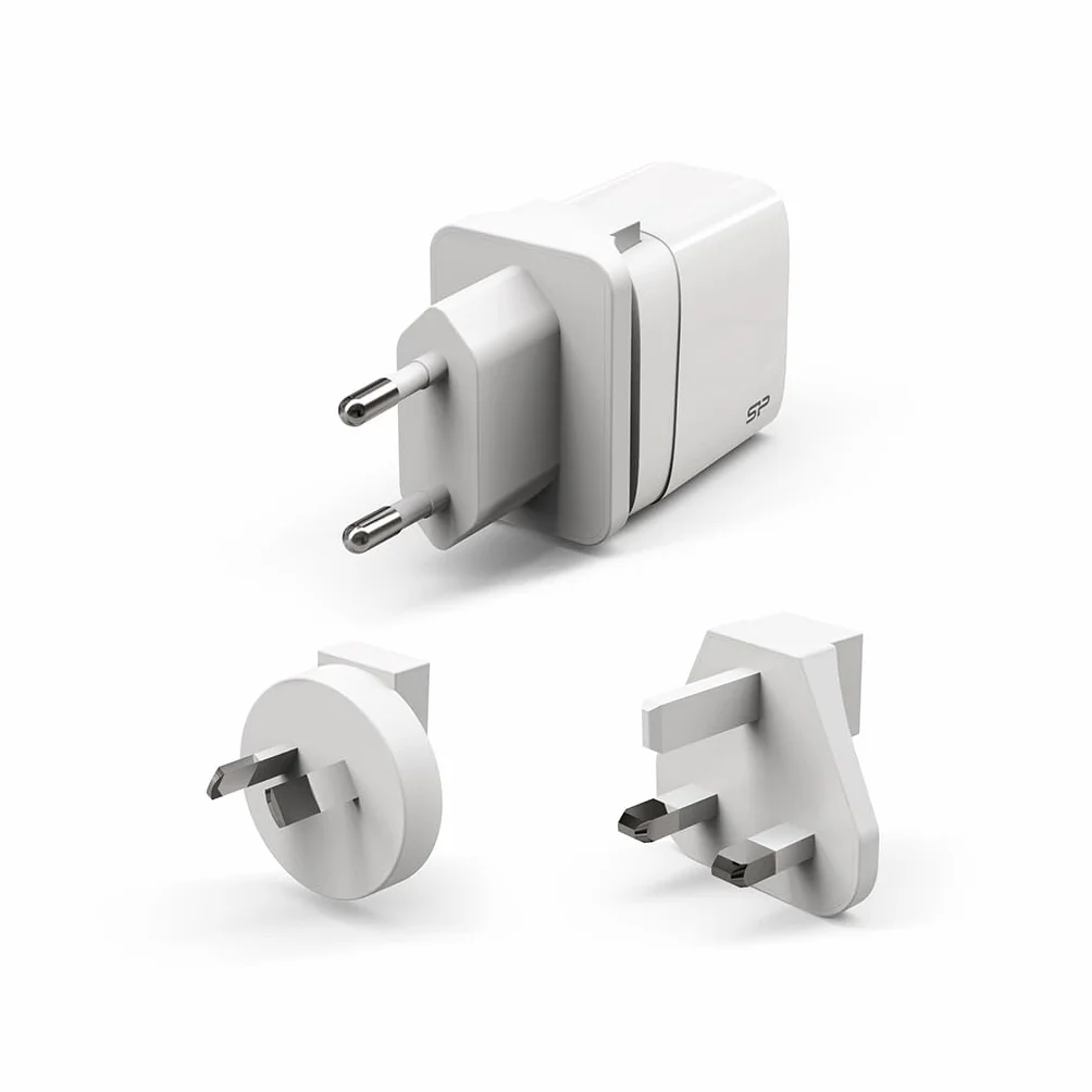 Silicon Power Boost Charger QM16 uniwersalna biała AC szybkie ładowanie wewnątrz