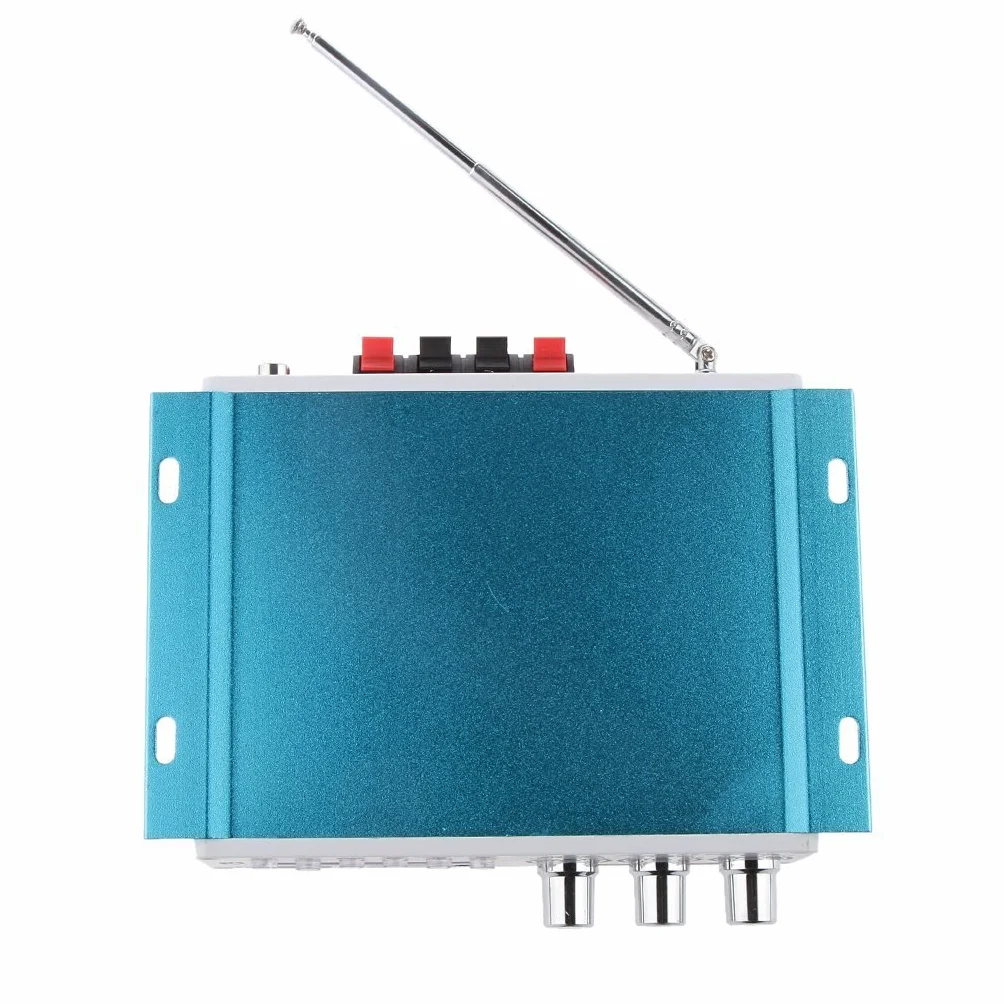 Mini Bluetooth Hi-Fi Stereo Audio AMP wzmacniacz basów wzmacniacz MP4 12 V wsparcie FM/MP3/TF/USB/DVD do samochodu motocykla samochodu samochodu samochodu CD DVD