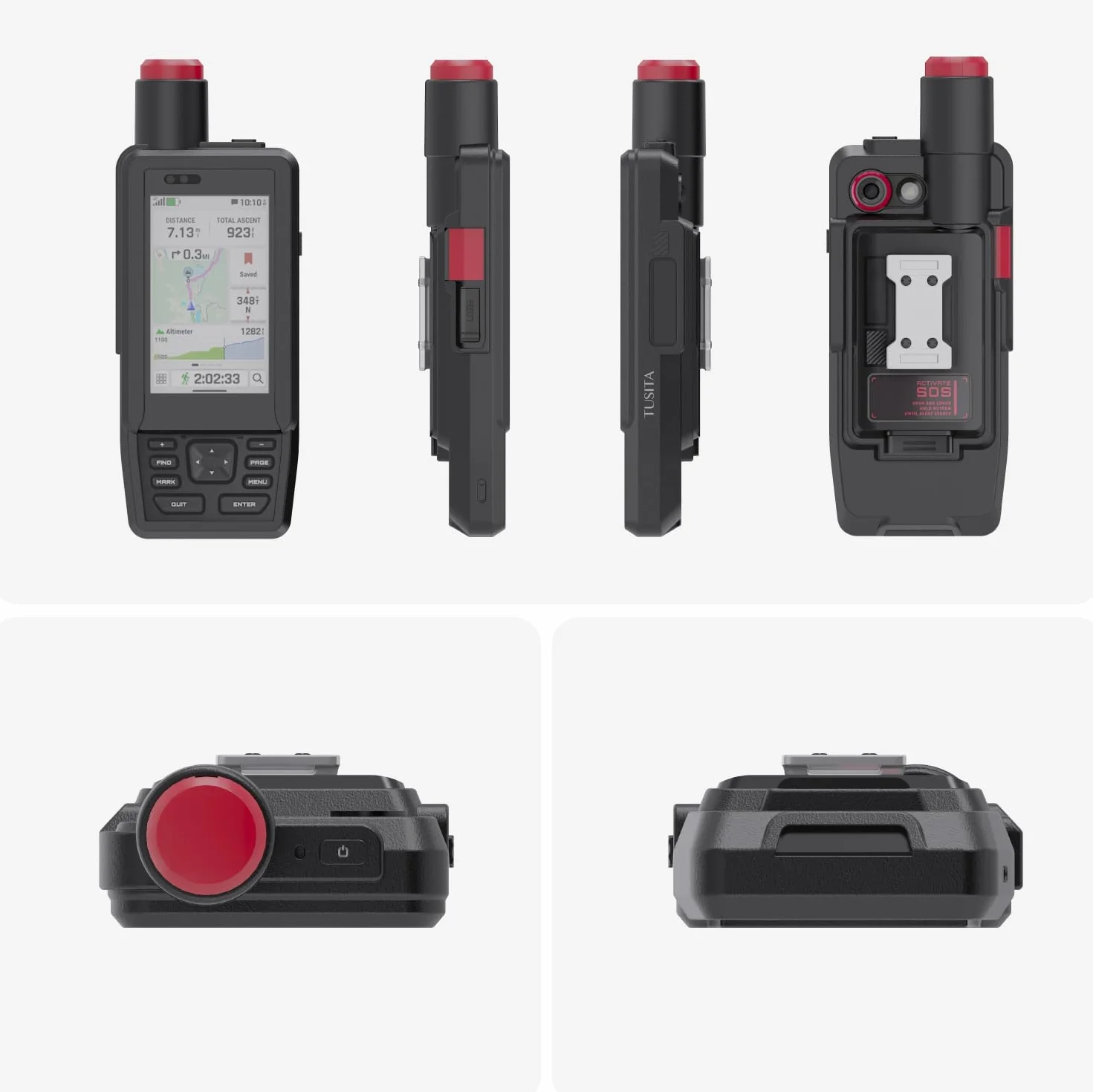 TUSITA Silikonowe Etui Kompatybilny z Garmin GPSMAP H1, H1i Plus GPS Handheld - GPS Systemów Akcesoria