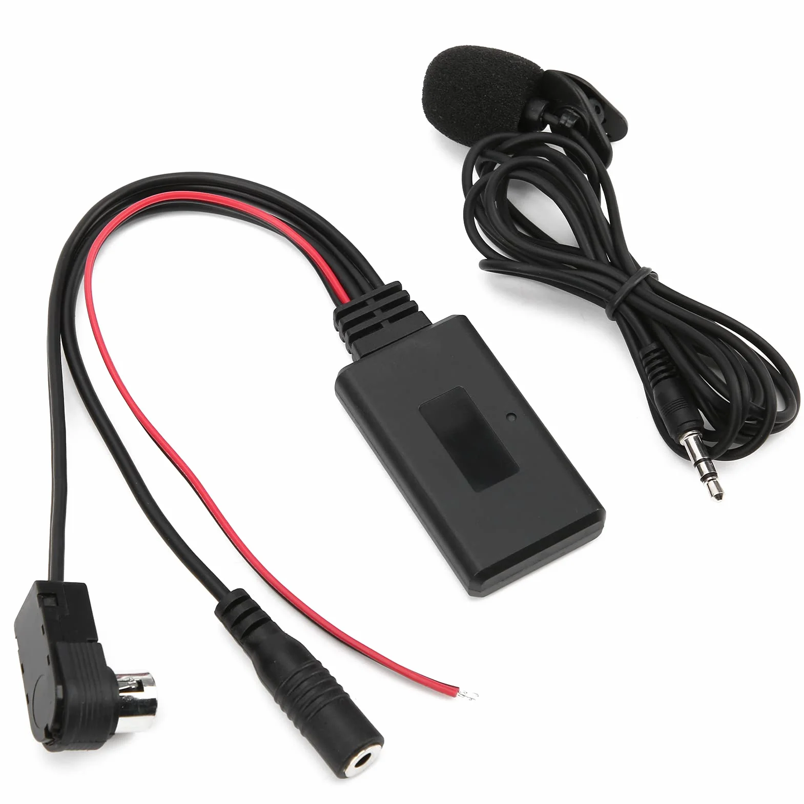 Akozon Adapter Bluetooth AUX, Samochodowy Kabel AUX Bluetooth 5.0 z Mikrofonem Pasuje do Alpine KCA-121B AI-NET CDA-9857 CDA-9886 CDA-117