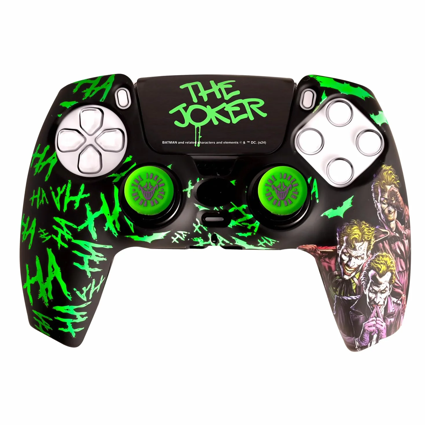 FRTEC Joker Combo Pack kontroler PS5, twarda obudowa + uchwyty + naklejka Touchpad do DualSense, PS5, oficjalna licencja