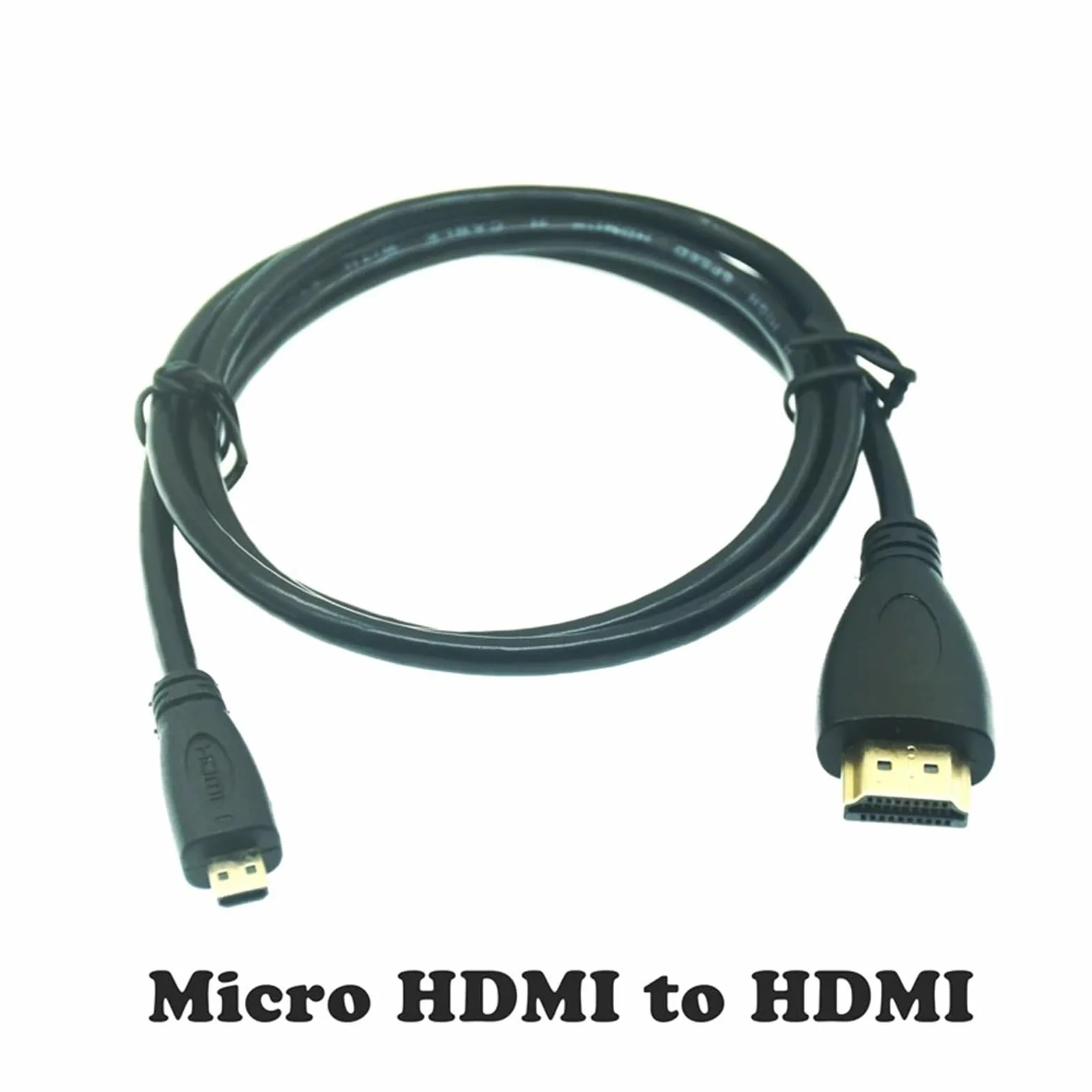 0,3M-5M M1ni HD-Adapter M1cro HD-Connector 4K HDMI, kompatybilny kabel kompatybilny z PS3 HDTV DVD XBX PC Pro (HD-066 Micro HDMI, 1,5 m)