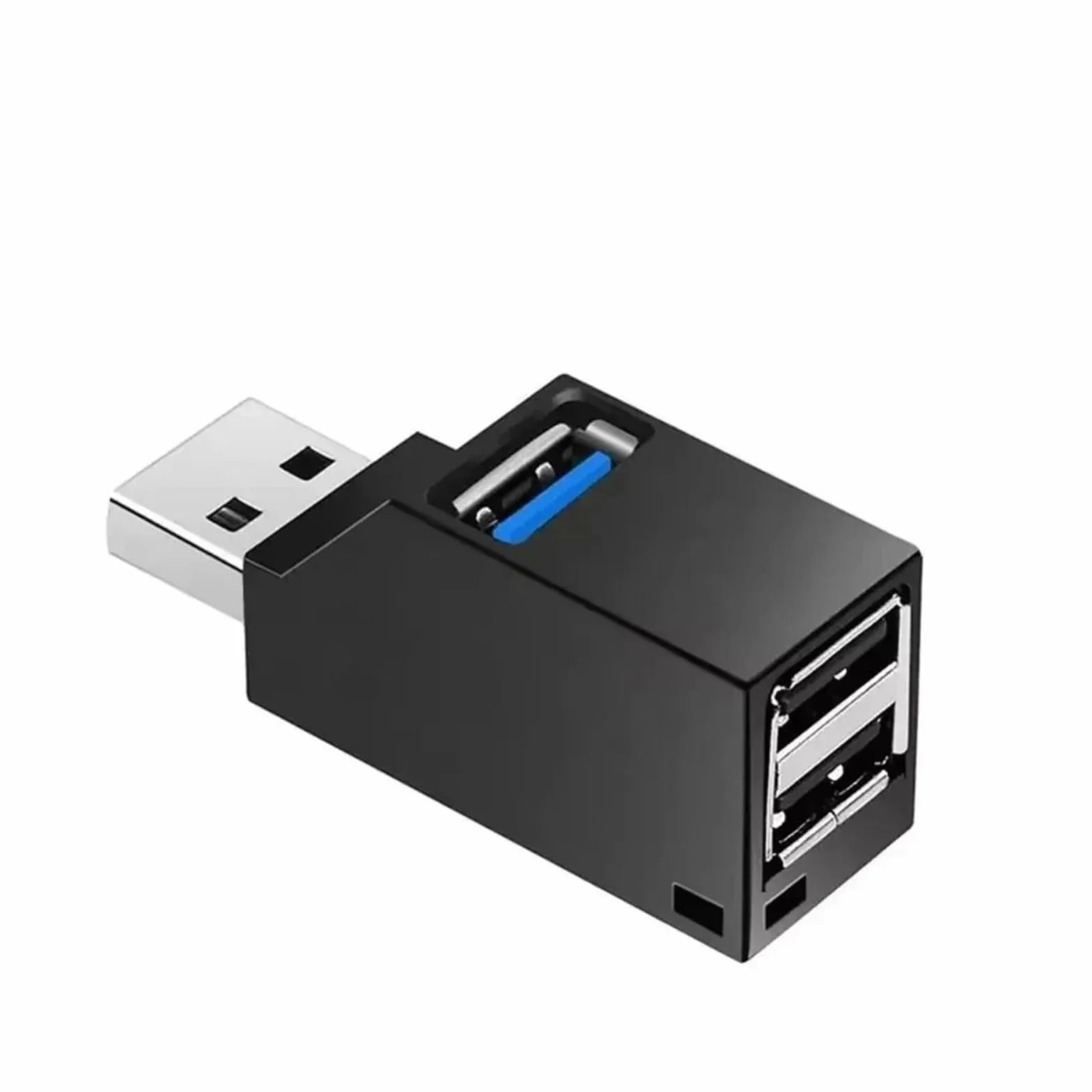 Hub USB 3.0 3-portowy, obrotowy rozdzielacz USB, USB 2.0/3.0, ekspander do komputerów, laptopów, akcesoriów (USB 2.0 White)
