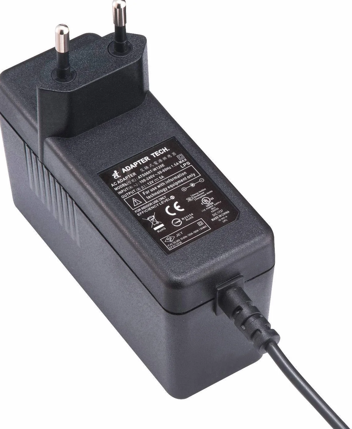Dehner Elektronik ATS 060T-W120E zasilacz sieciowy, napięcie stałe 12 V/DC 5 A 60 W stabilizacja