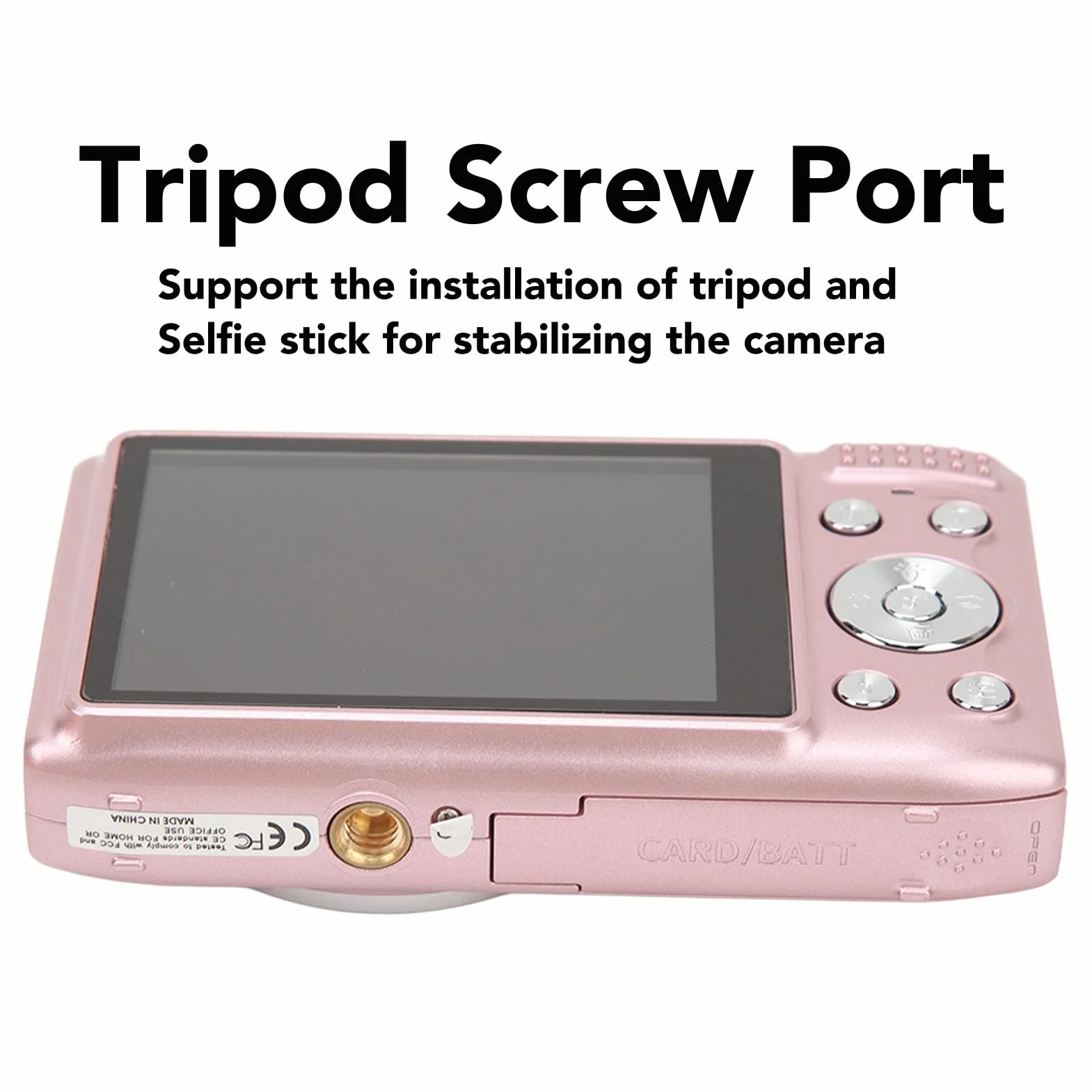 Aparat Cyfrowy, Aparat Cyfrowy z 16-krotnym Zoomem i Ekranem o Przekątnej 2,88 Cala do Fotografii (PINK)