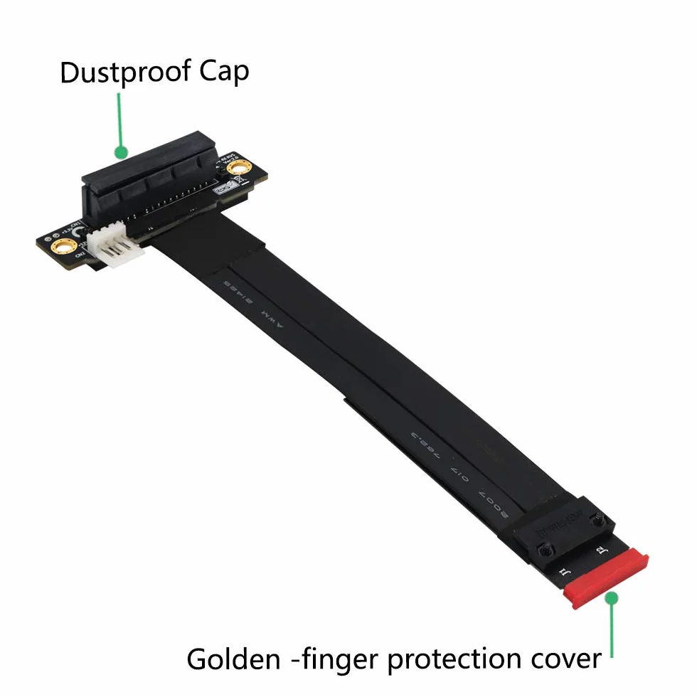 HLT Klucz M.2 NGFF M do PCIe 3.0 4X przedłużacz (gniazdo PCI-E pod kątem 90°)