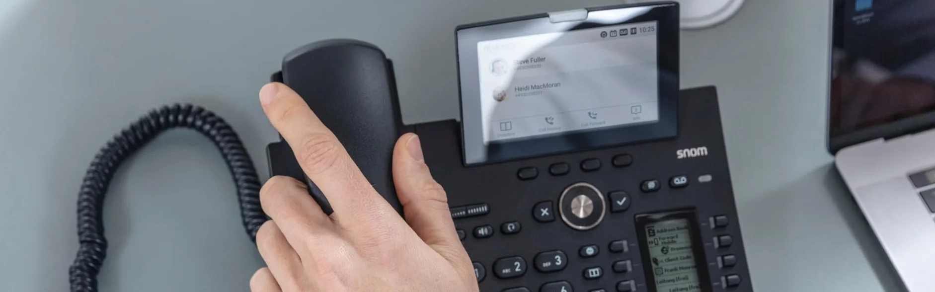 Snom D385, 4340 Telefon Biurkowy, D385, Czarny