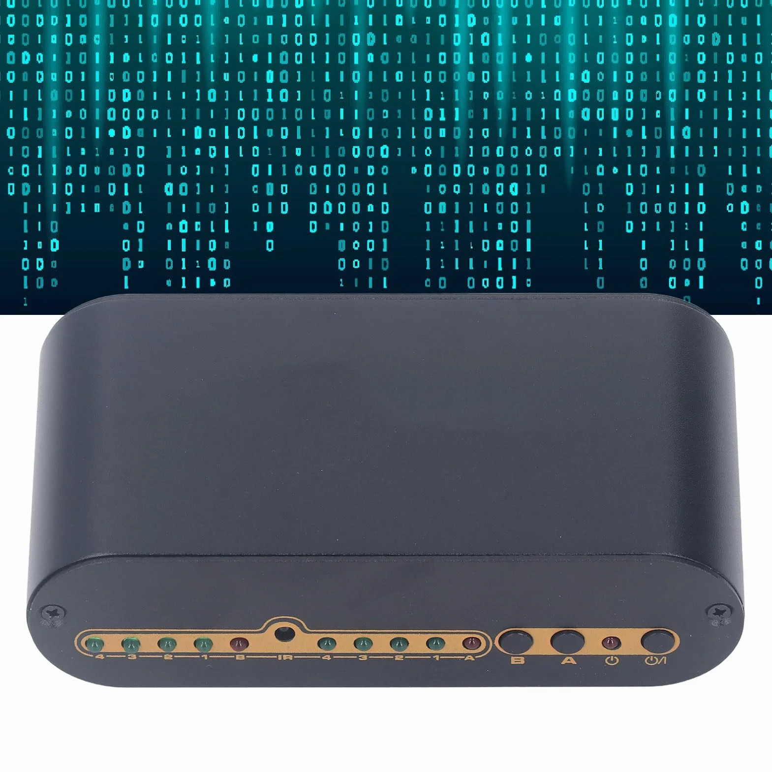 Cyfrowa Matryca SPDIF Toslink Digital Optical4x2, Cyfrowy Optyczny Przełącznik4x2 SPDIF Toslink Box z Pilotem na podczerwień (cztery Wejścia, Dwa wyjścia) (wtyczka UE)