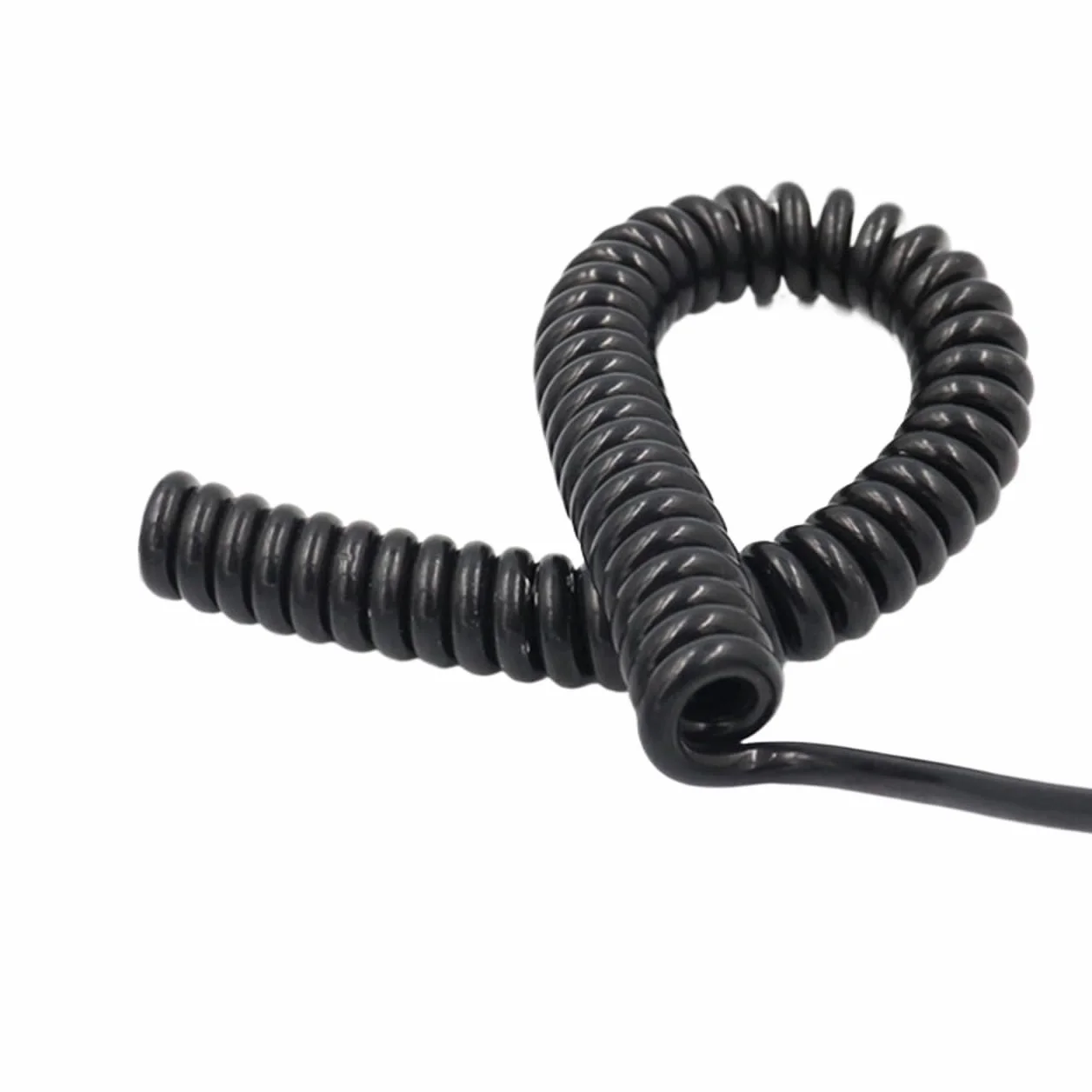 Sprężyna spiralna, 22AWG Matowy spiralnie ekranowany drut 4 rdzenie Przedłużacz teleskopowy 0,3 mm2 Zwijana cewka(Stretch 7 meter)