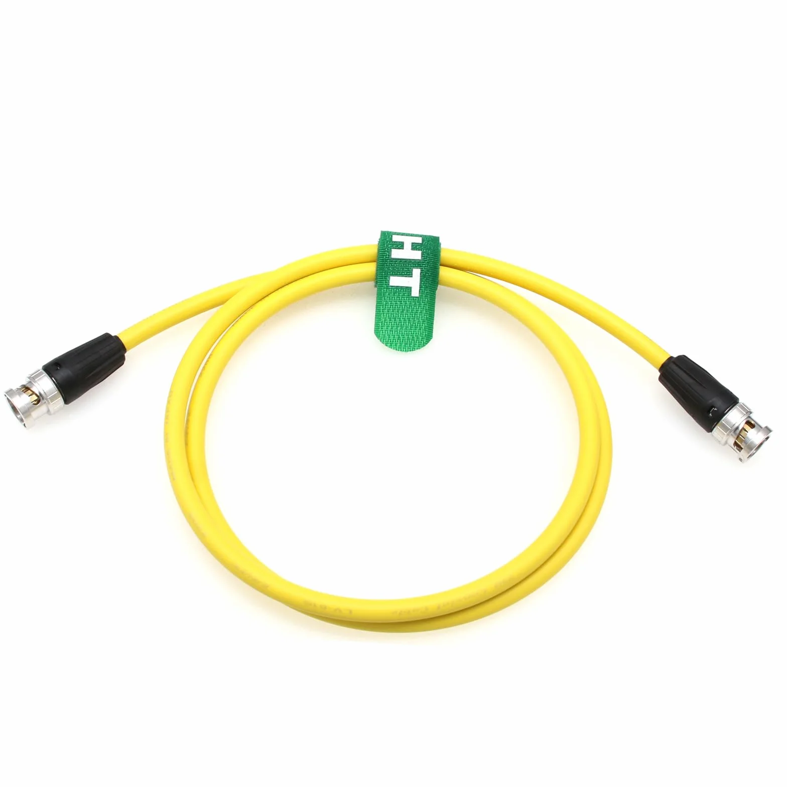 HangTon Kabel wideo 12G 4K SDI BNC do BNC do ARRI RED Blackmagic Sony Canon Camera Teradek Vaxis Hollyland SmallHD Atomos Monitor ekranowany 10 m żółty